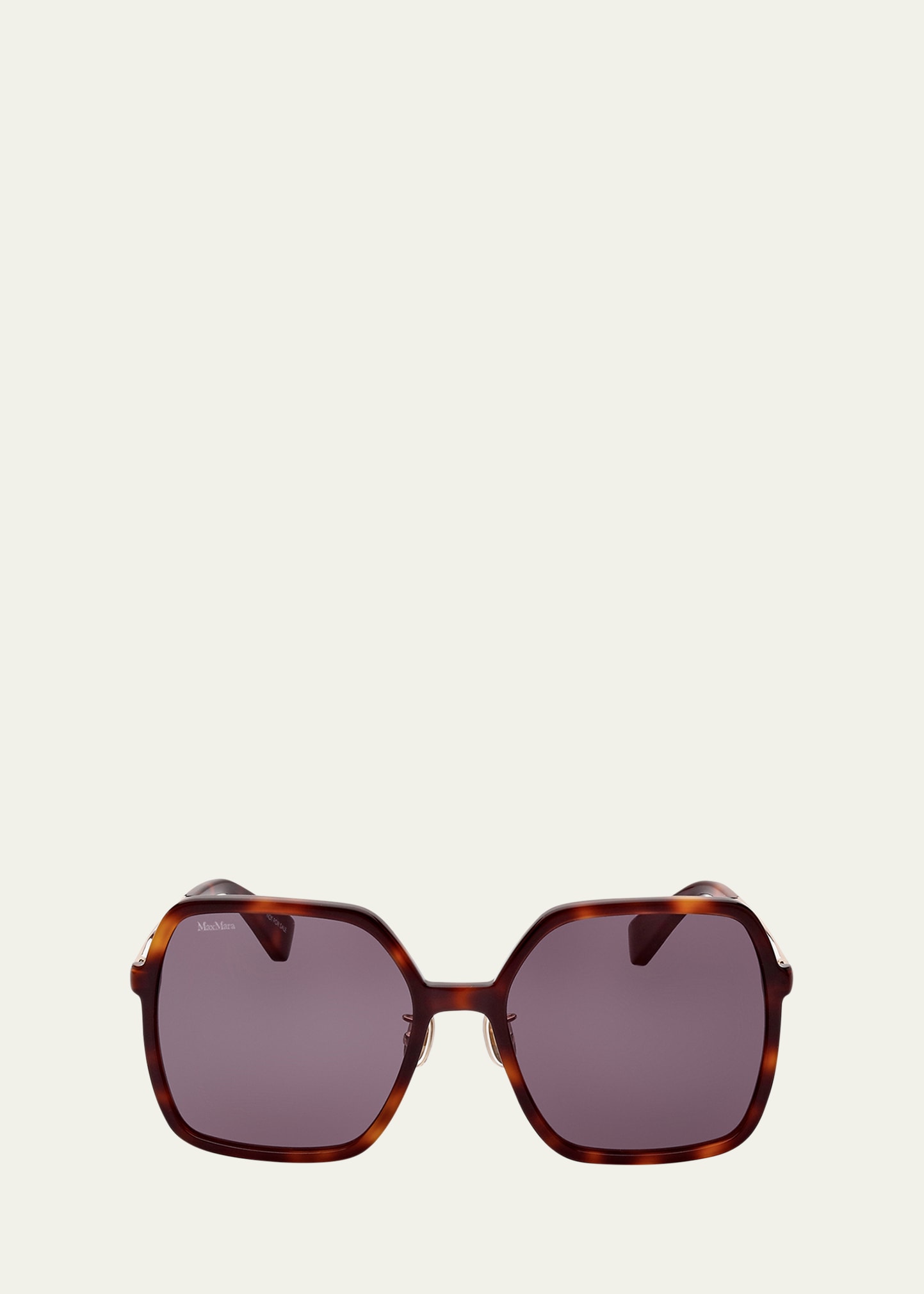 Mixed-Media Square Sunglasses