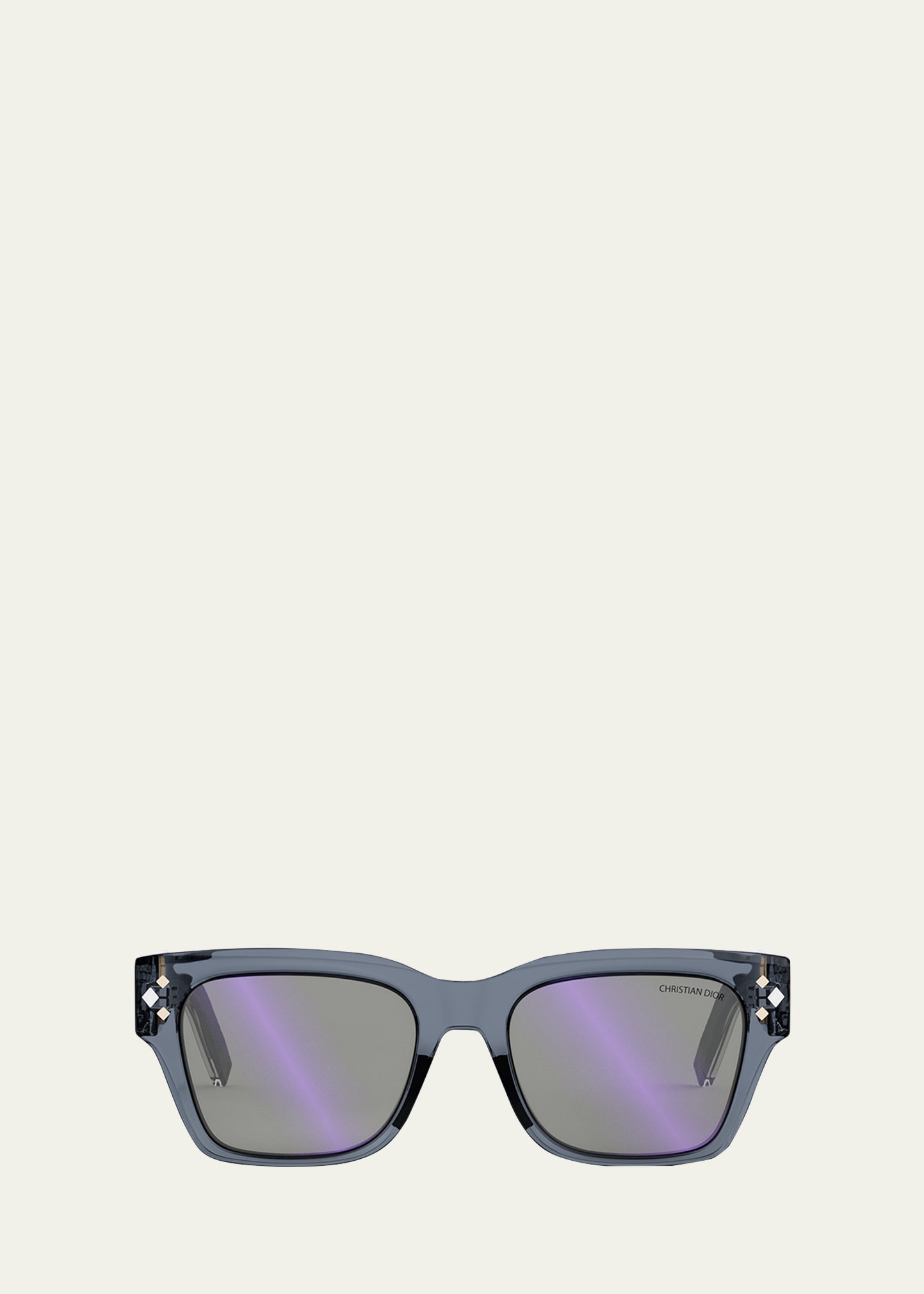 Dior Cd Diamond S2i Sunglasses In Shiny Dark Green
