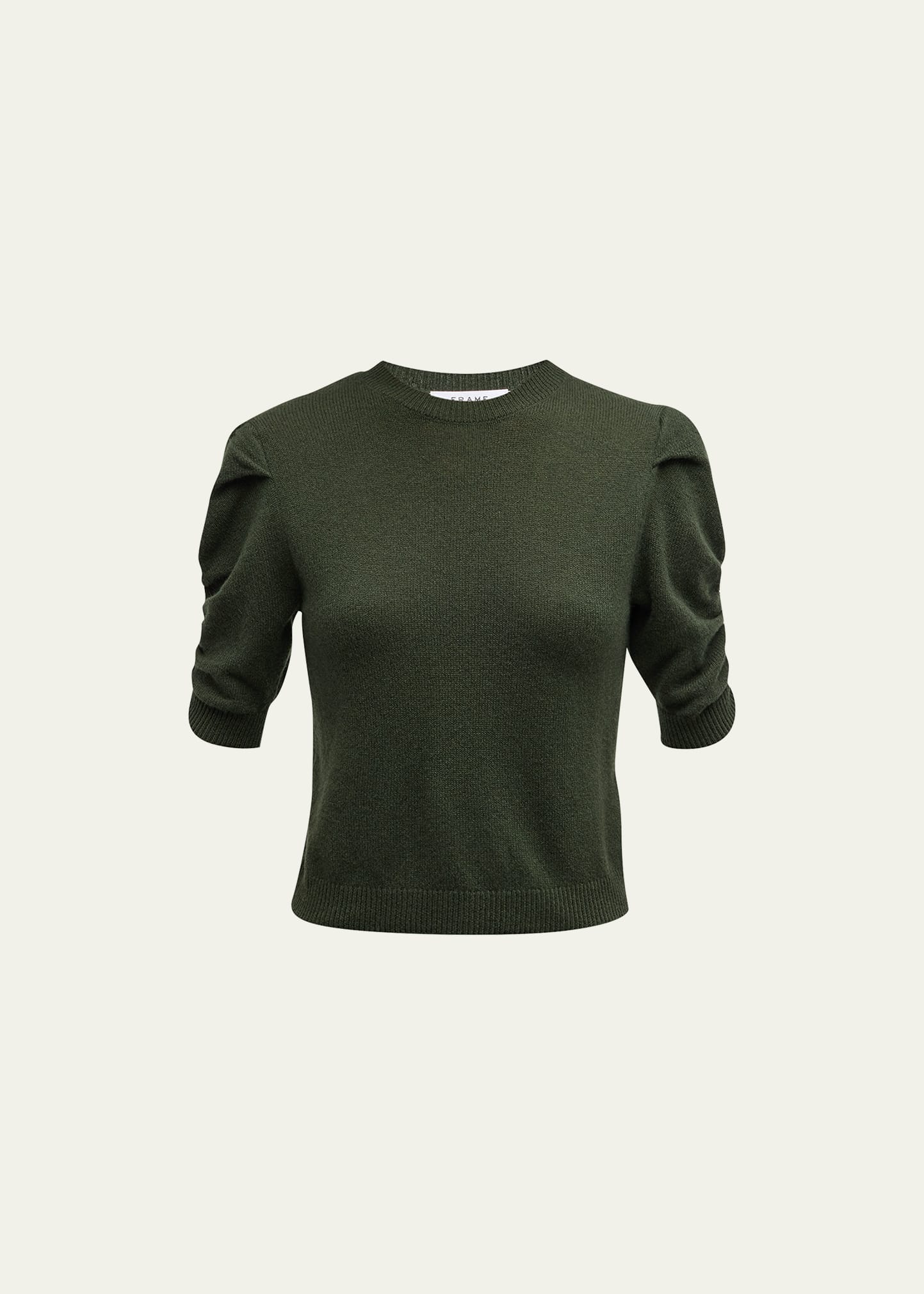 Frame Ruched Cashmere Sweater In Surplus