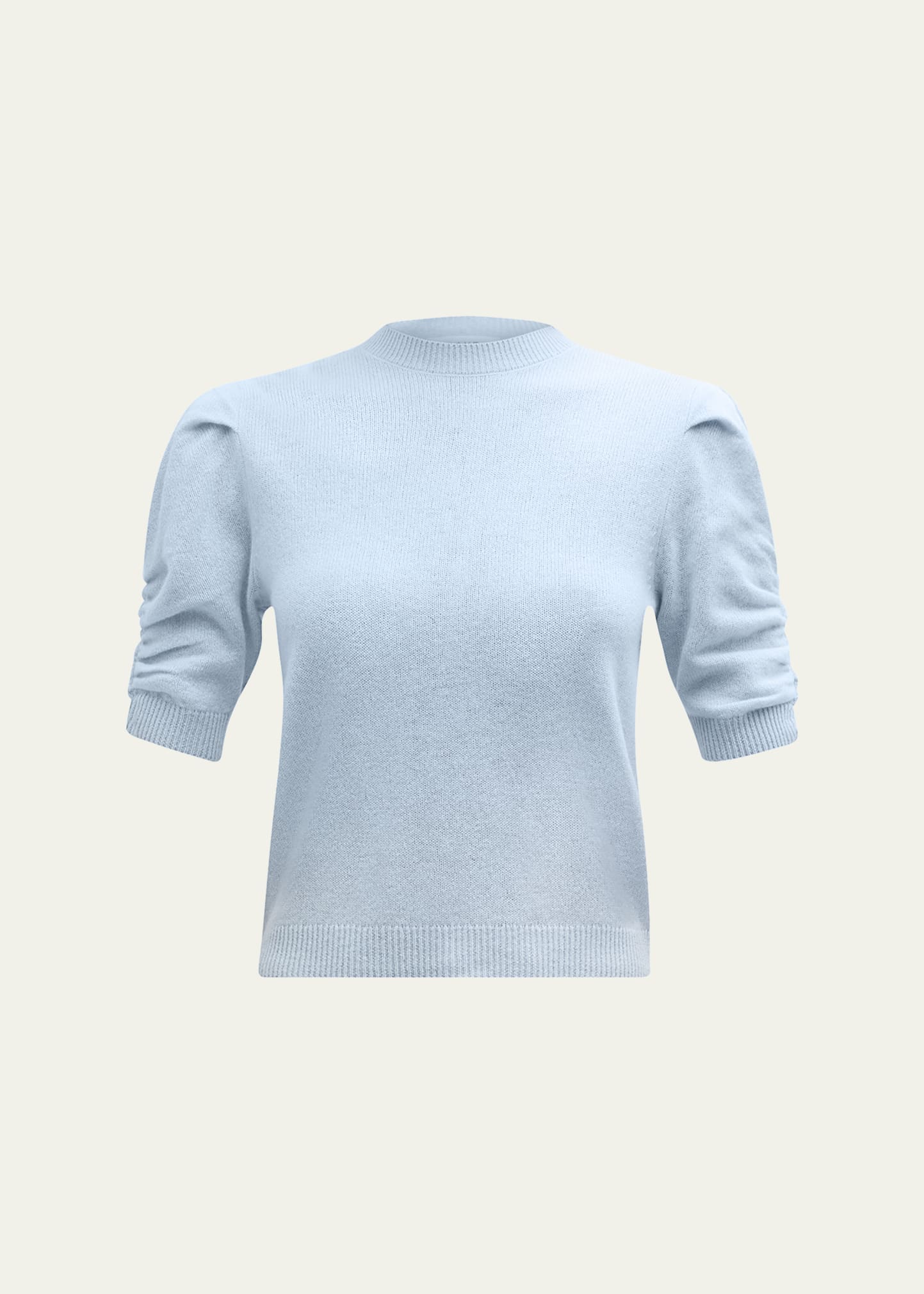 Shop Frame Ruched Cashmere Sweater In Espresso