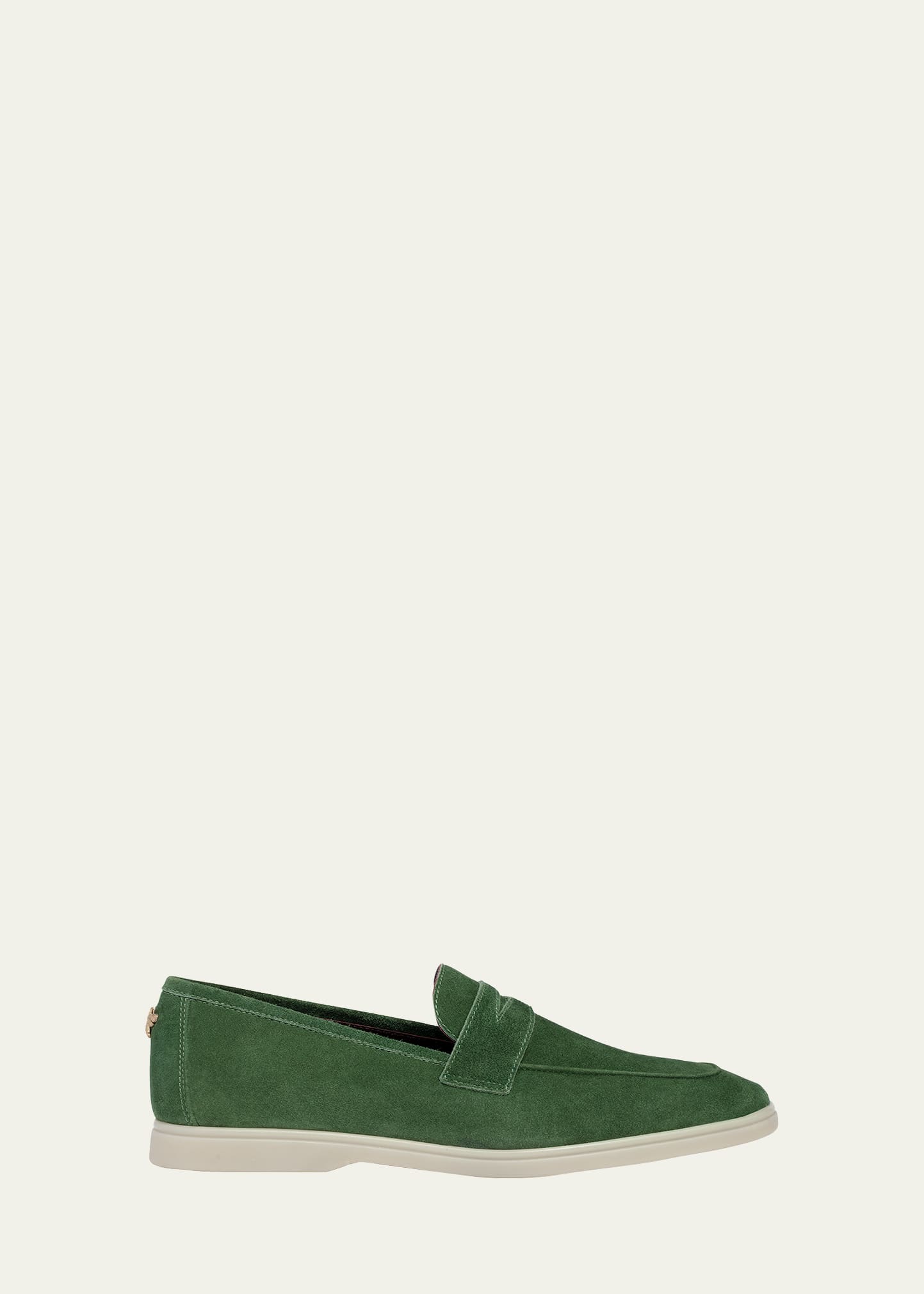 Gazon Suede Sporty Penny Loafers