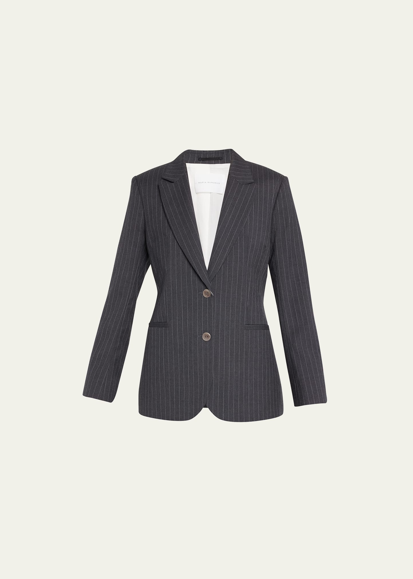 Pinstripe Corseted Riding Jacket