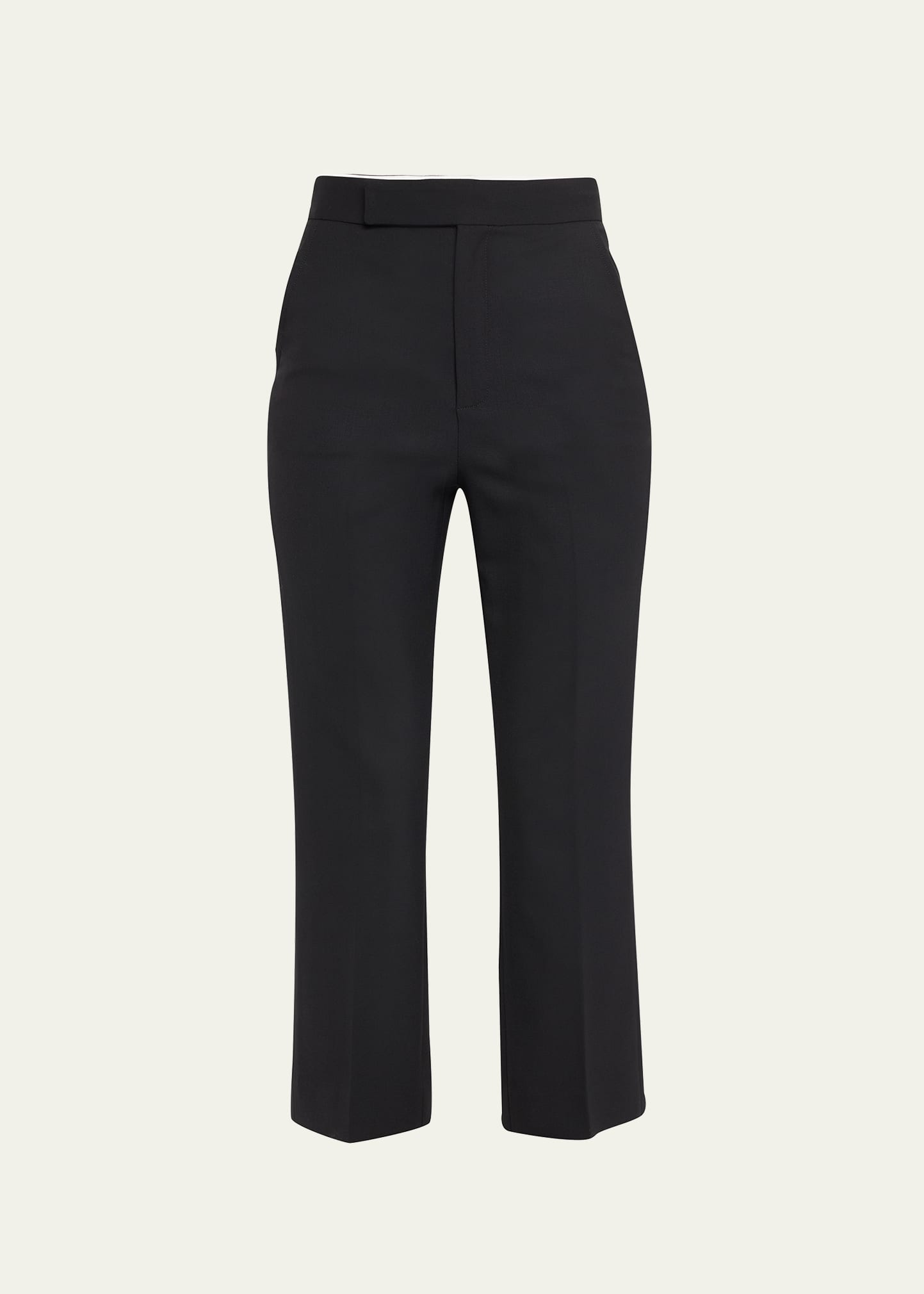 High-Waisted Crop Trousers