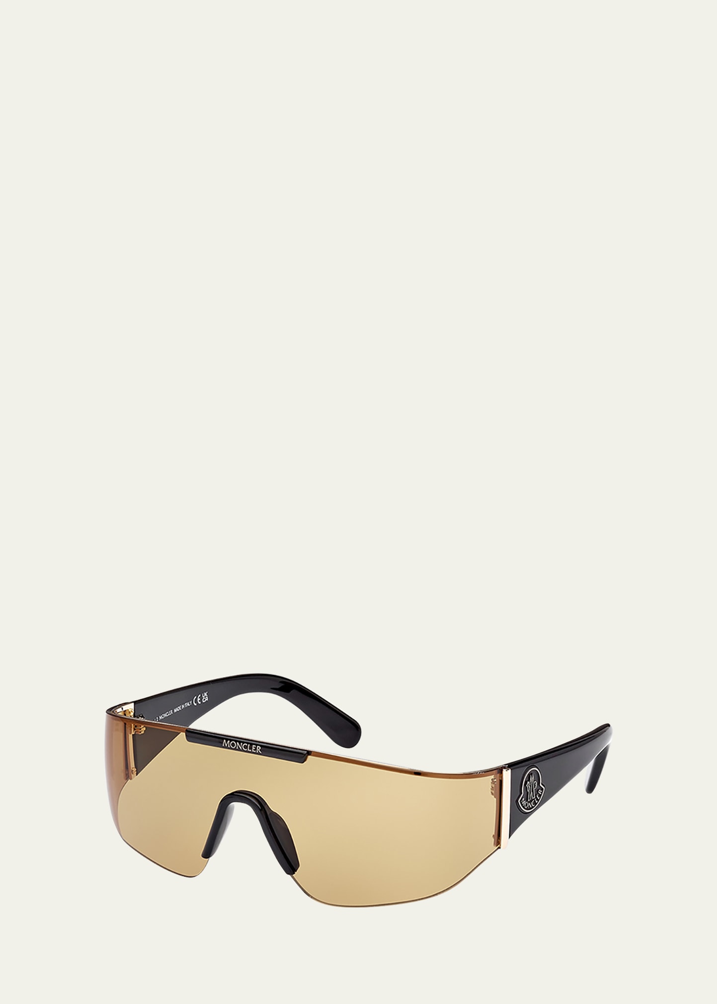 Men's Ombrate Rimless Shield Sunglasses