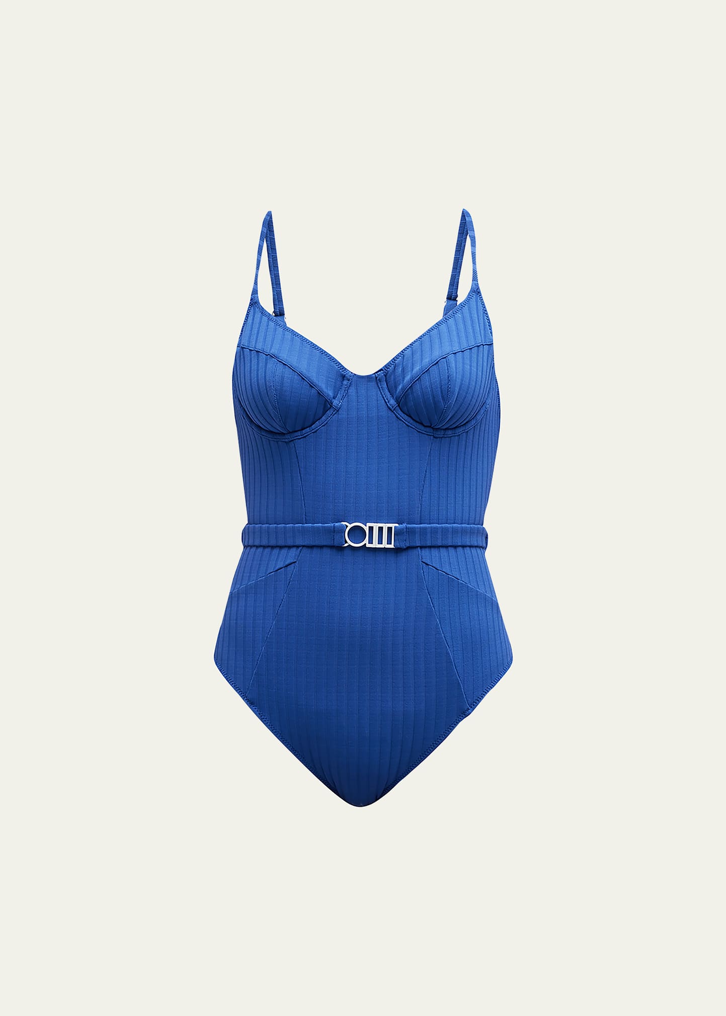 The Spencer Solid Rib One-Piece Swimsuit