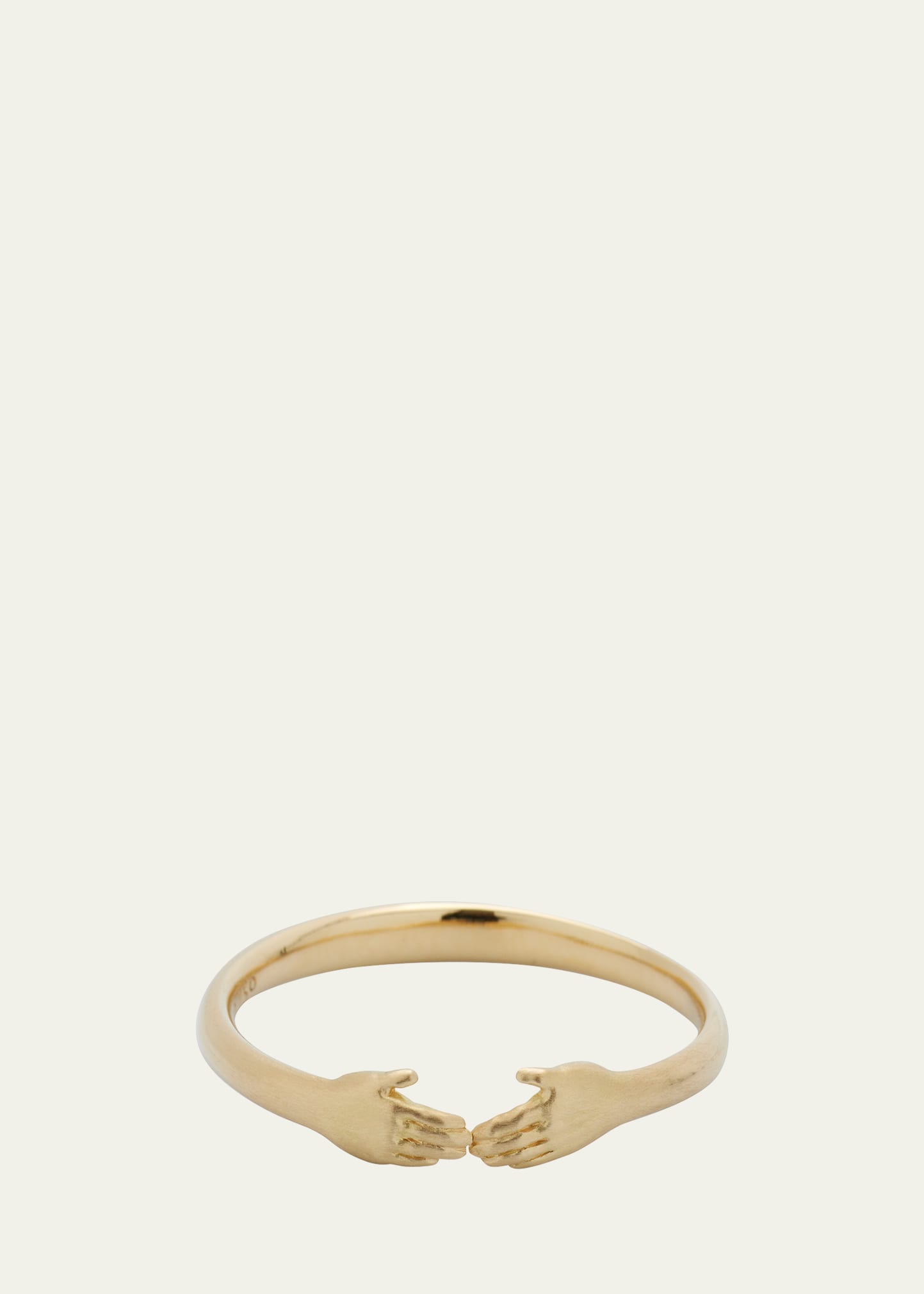 Anthony Lent Tiny Hands Ring in 18K Gold