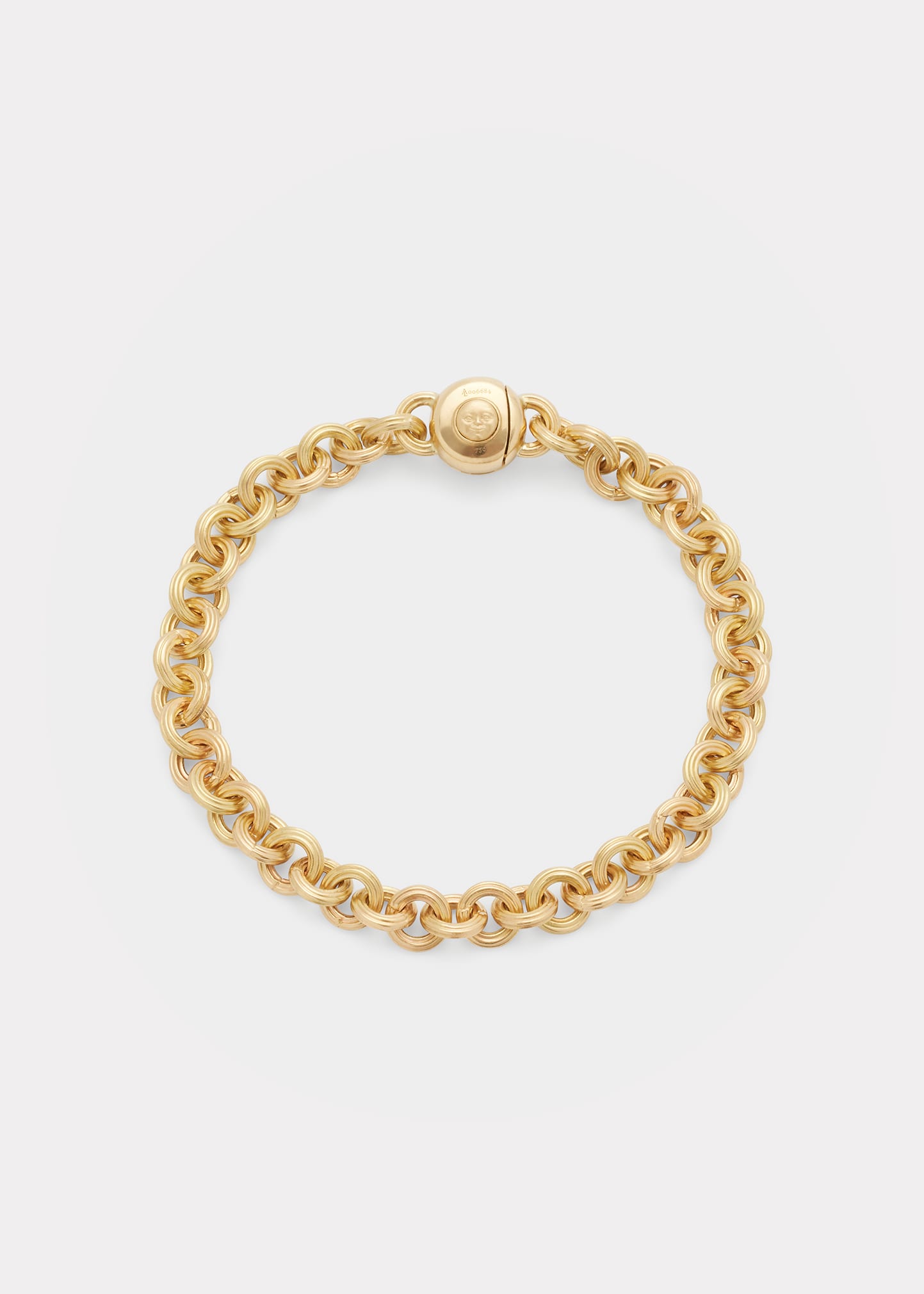 Moon Chain Bracelet in 18k Gold with Diamonds