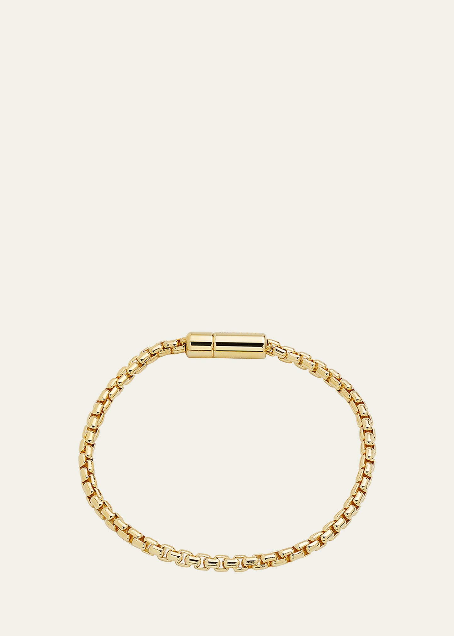 Tateossian Gold Plated Sleek Pop Box Chain Bracelet
