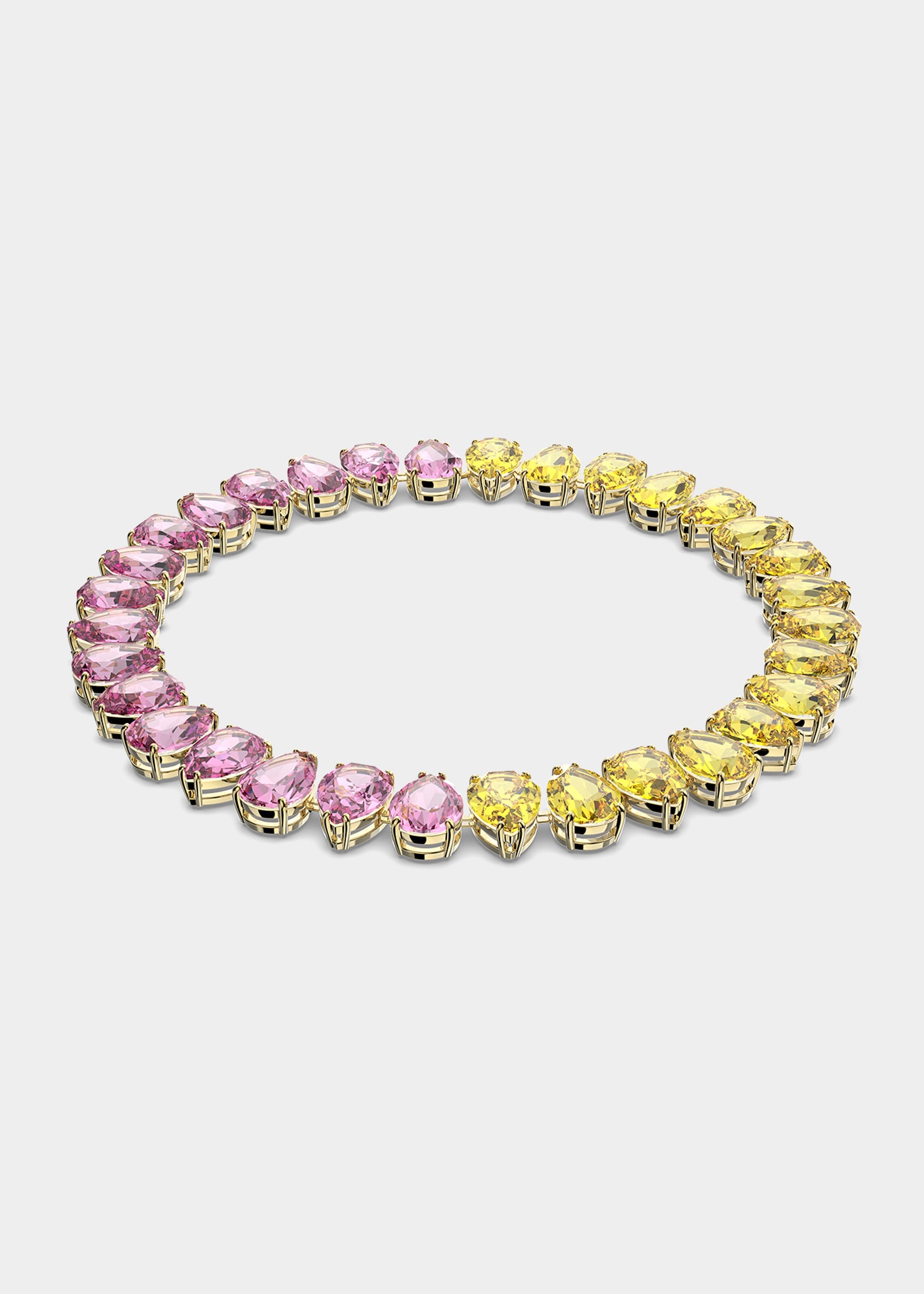 Millenia Necklace with Pear-Cut Stones, Multicolor