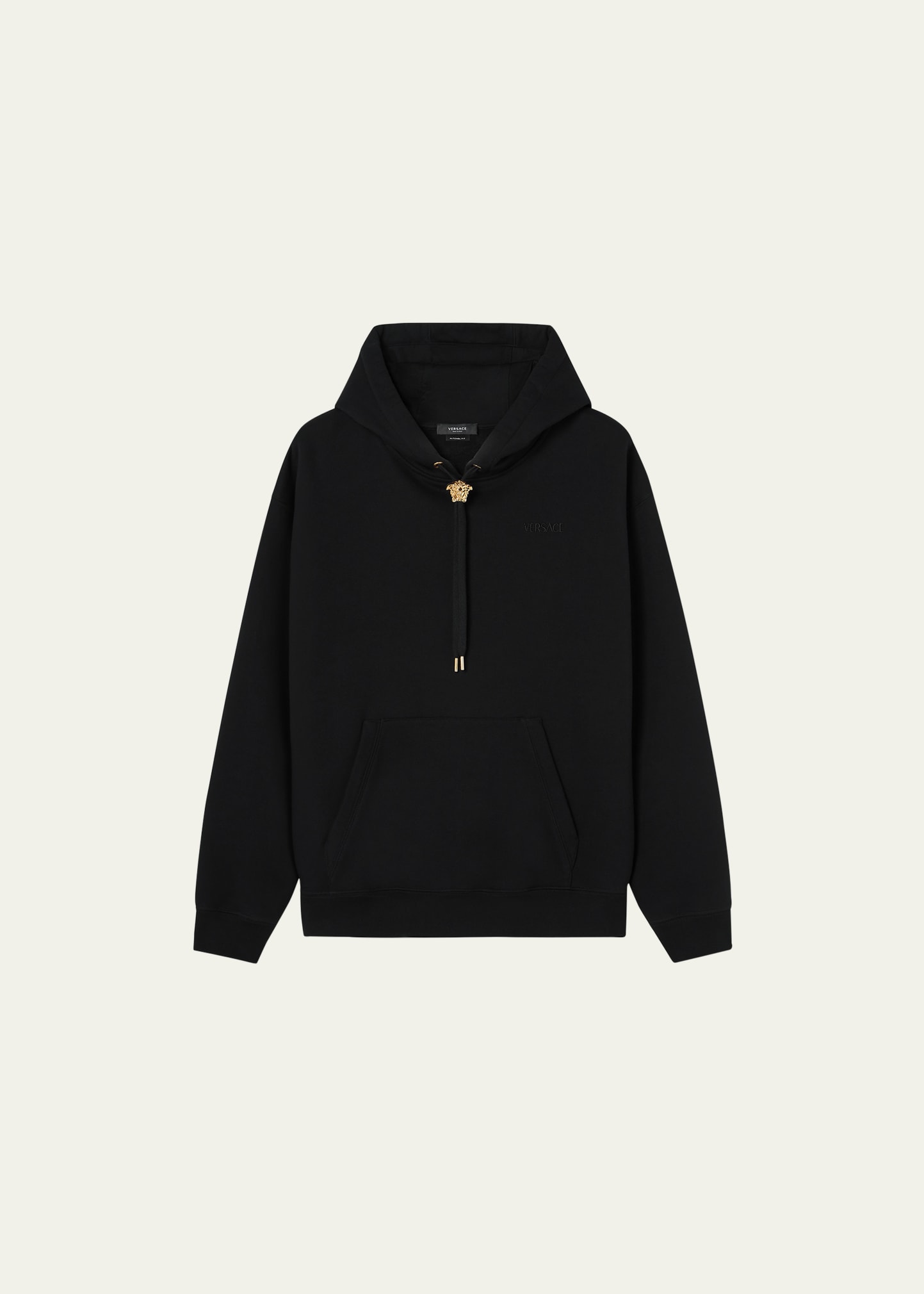 Versace Medusa Hoodie In Black