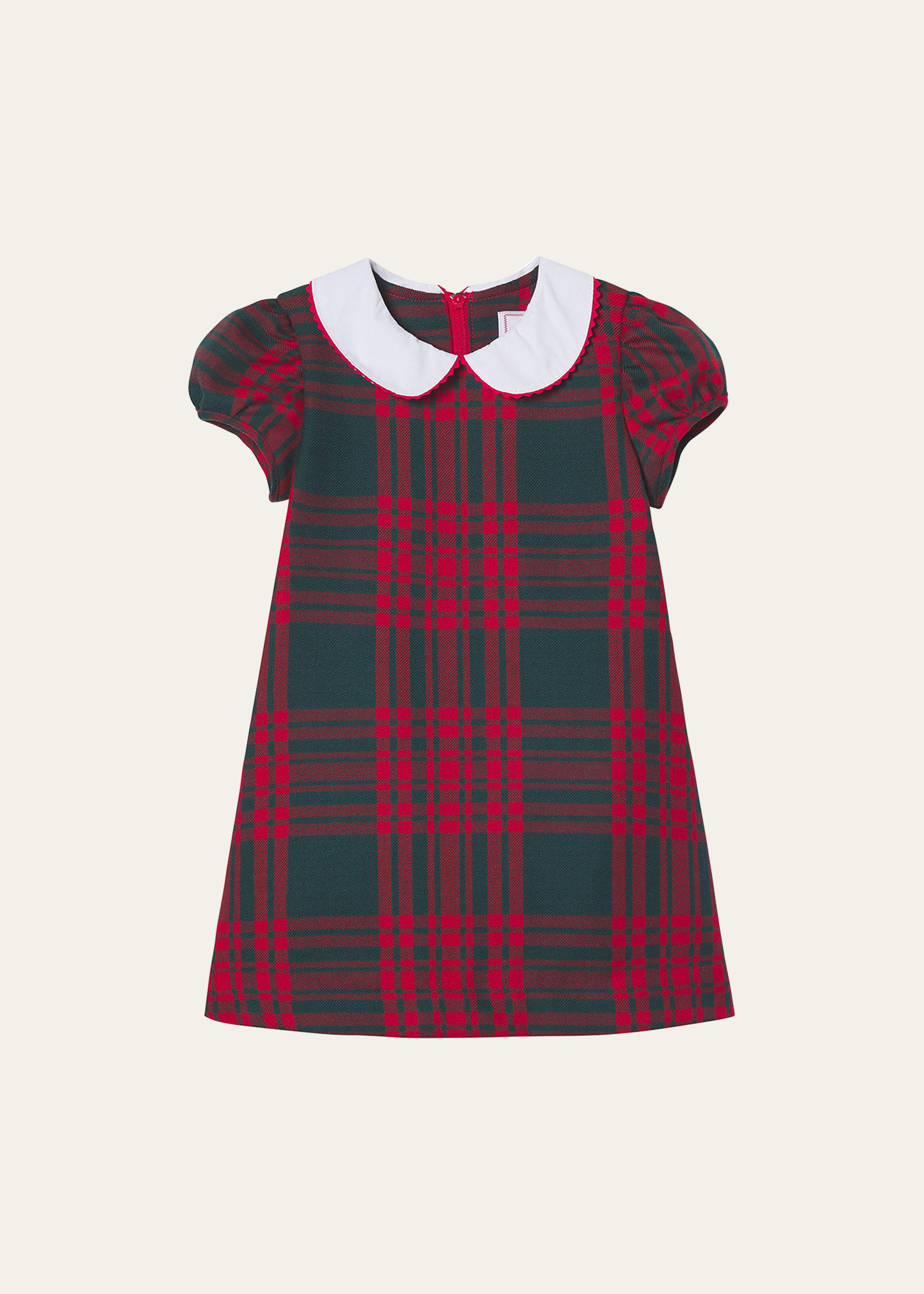 Girl's Paige Tartan-Print Dress, Size 6M-8