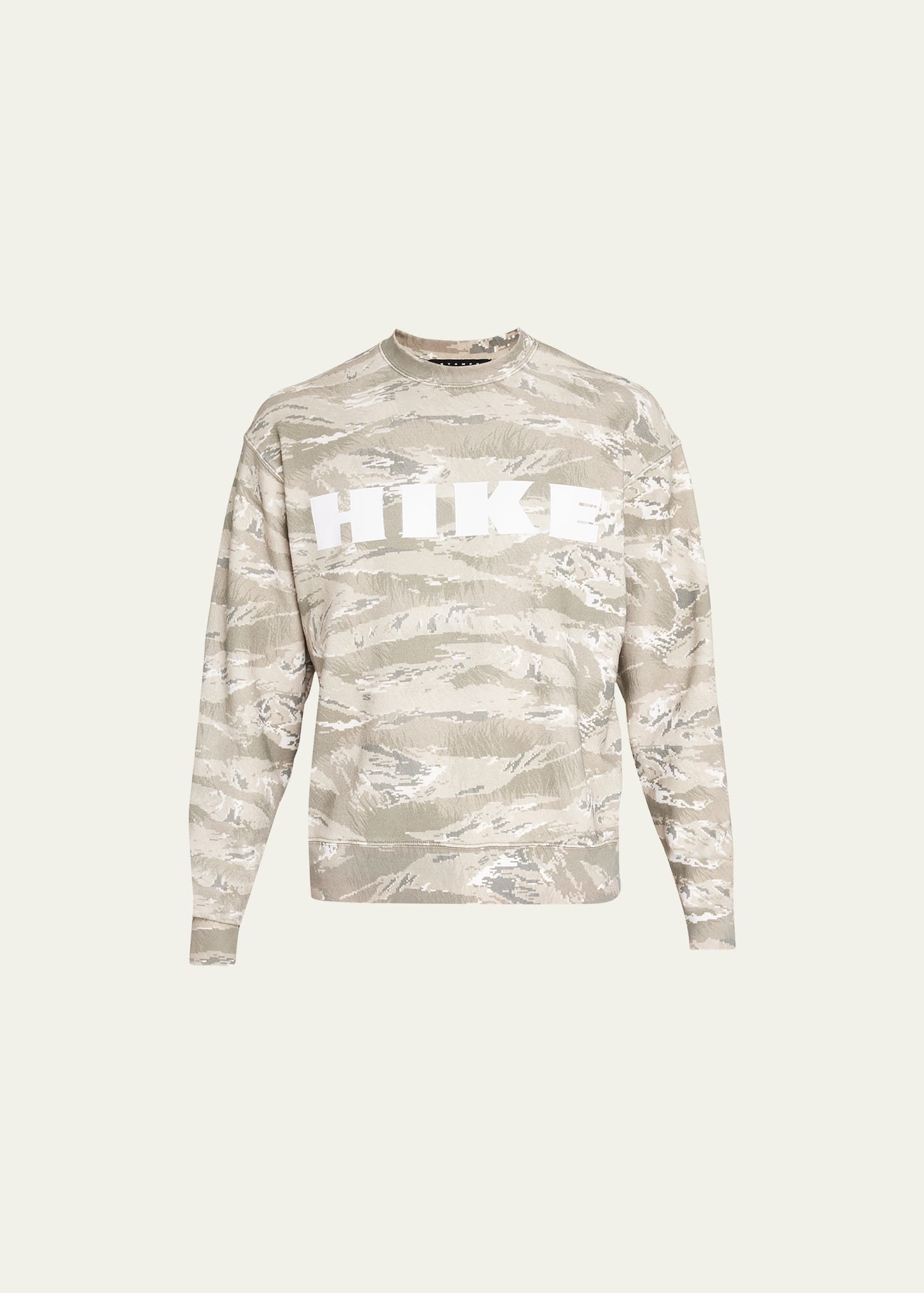 Stampd Men's Hike Camo Crew Sweatshirt In Digital Tiger Camo