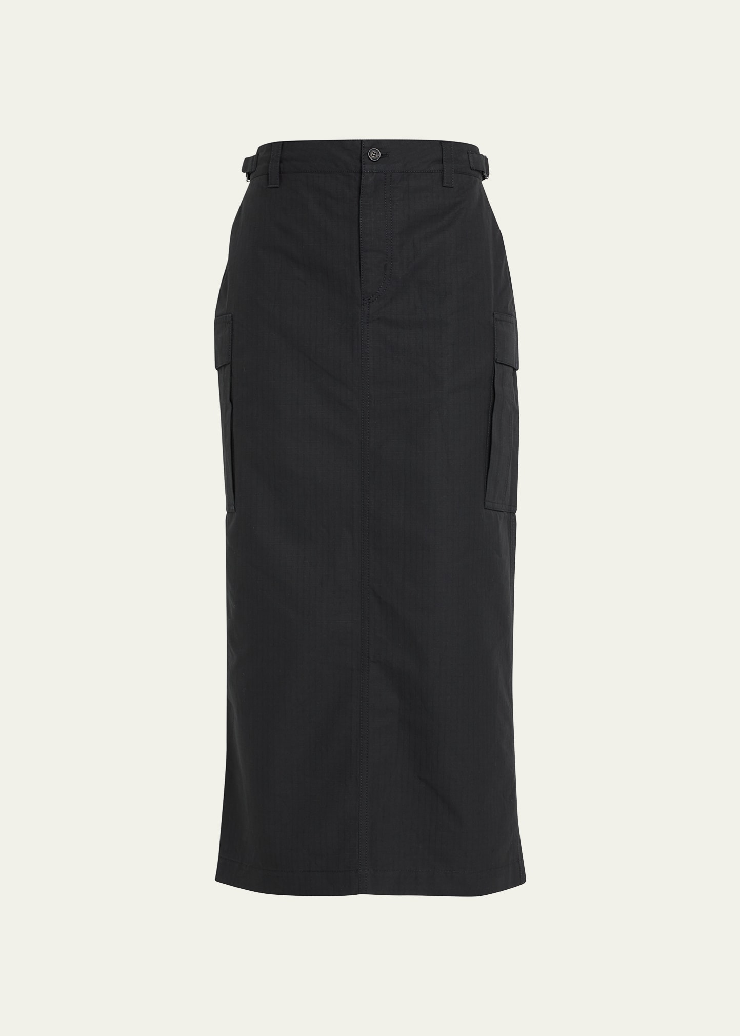 Wardrobe.nyc 'midi Skirt With Cargo Style Pockets' In Black