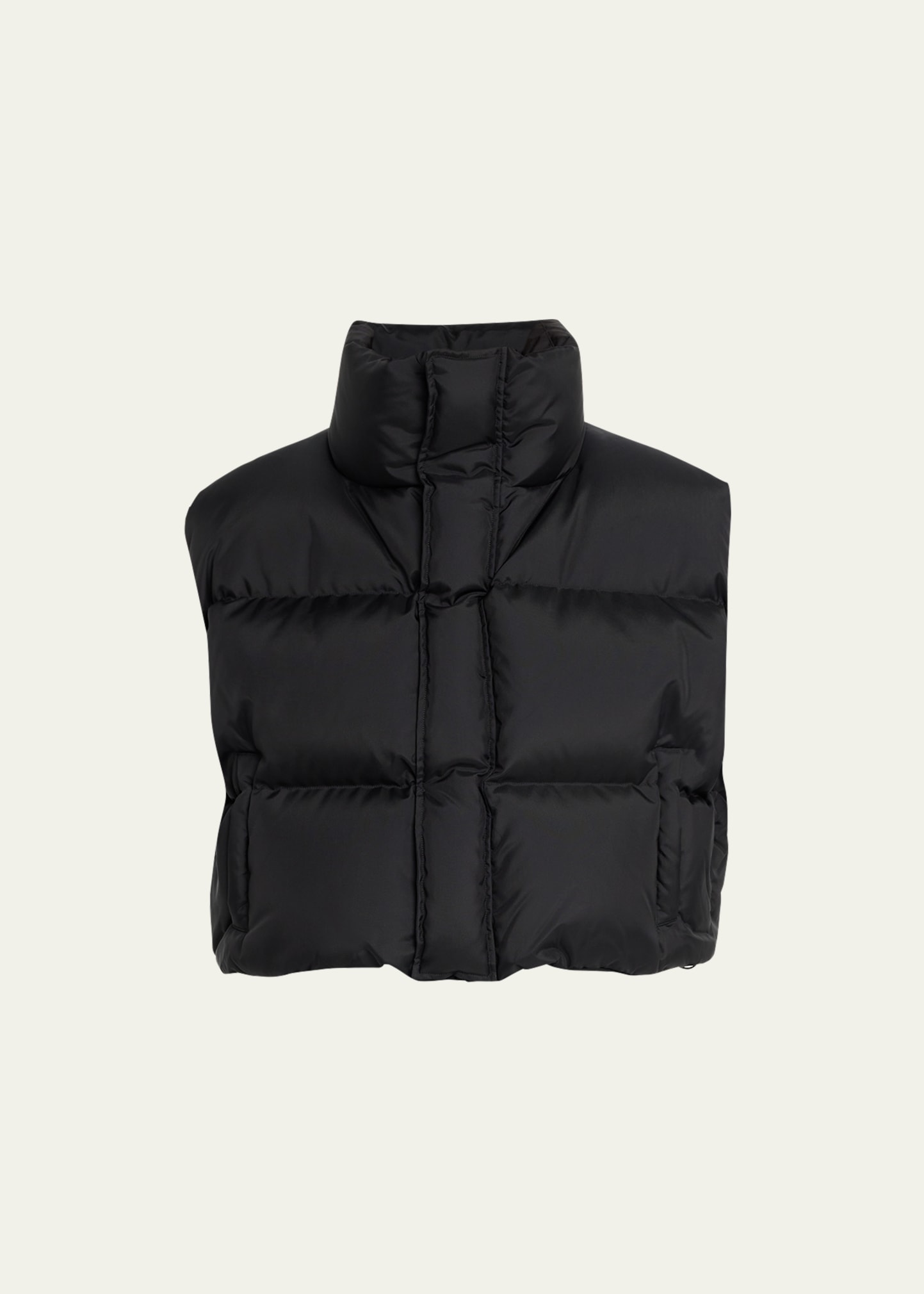 Shop Wardrobe.nyc Oversized Puffer Vest In Black