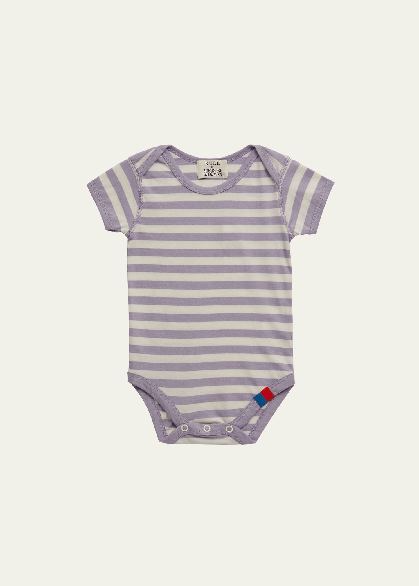 Kule Kid's  X Bergdorf Goodman Striped Bodysuit In Lavender