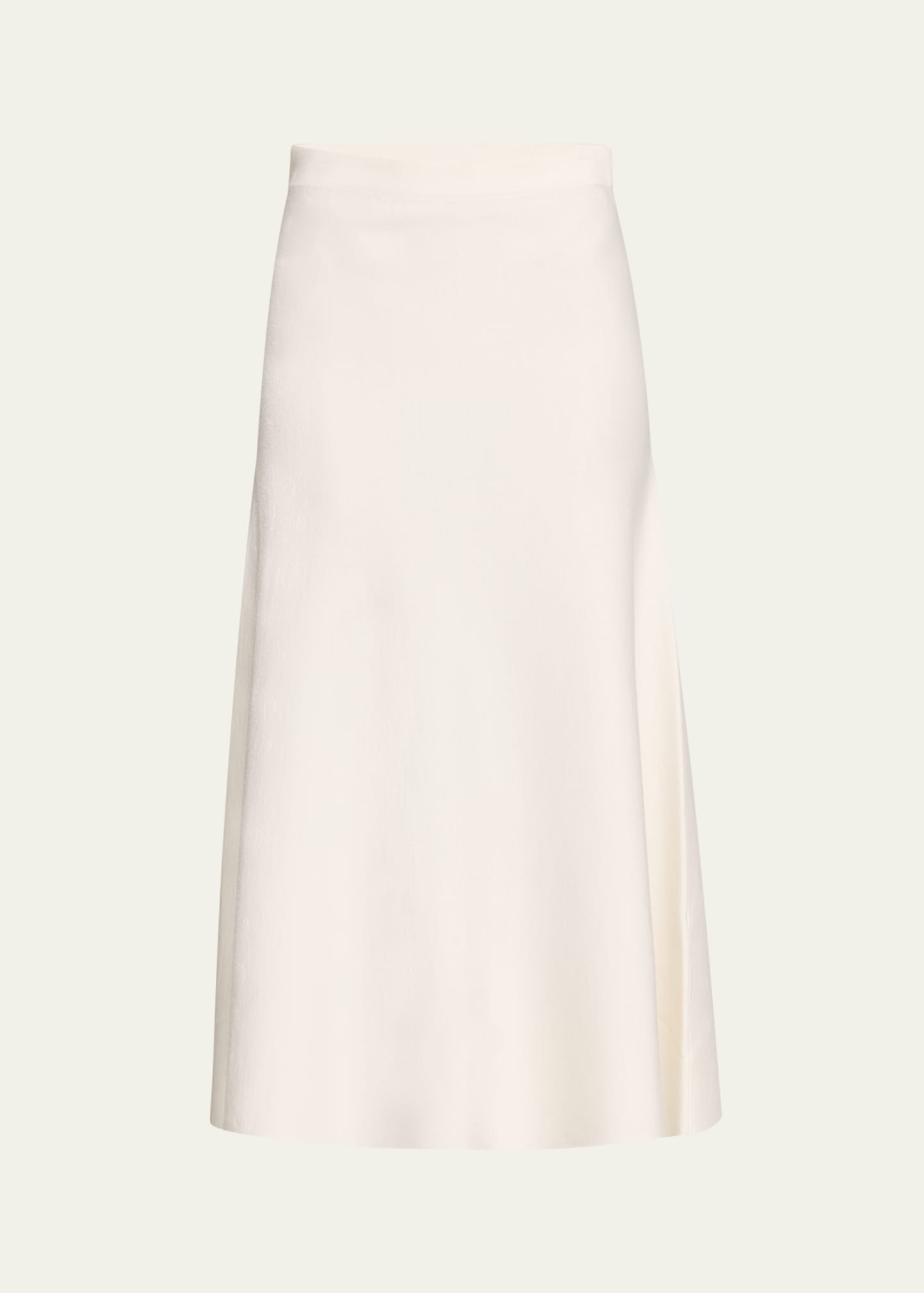 Gabriela Hearst Freddie Wool Blend Knit Midi Skirt In Ivory