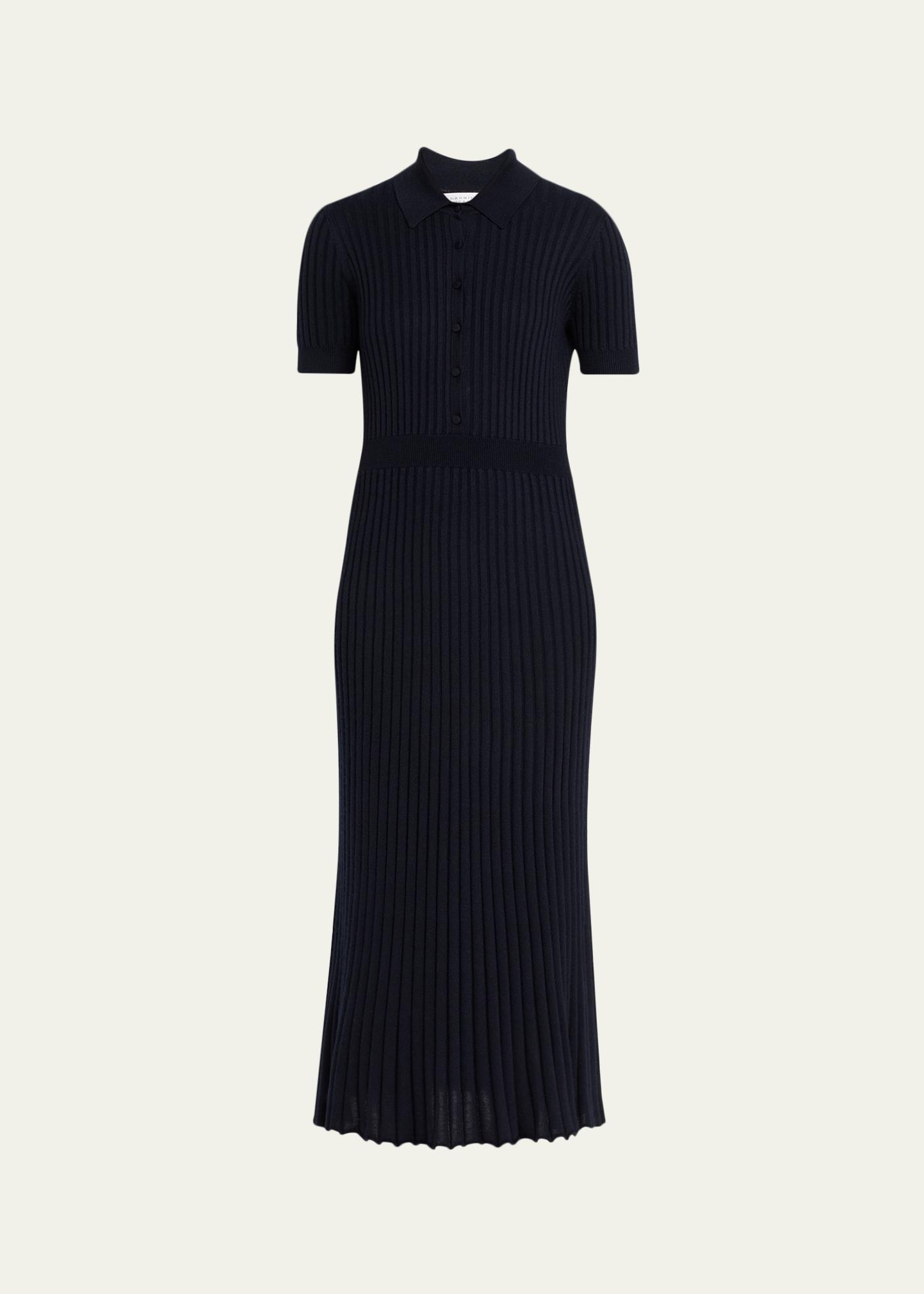 Amor Polo Ribbed Cashmere Dress