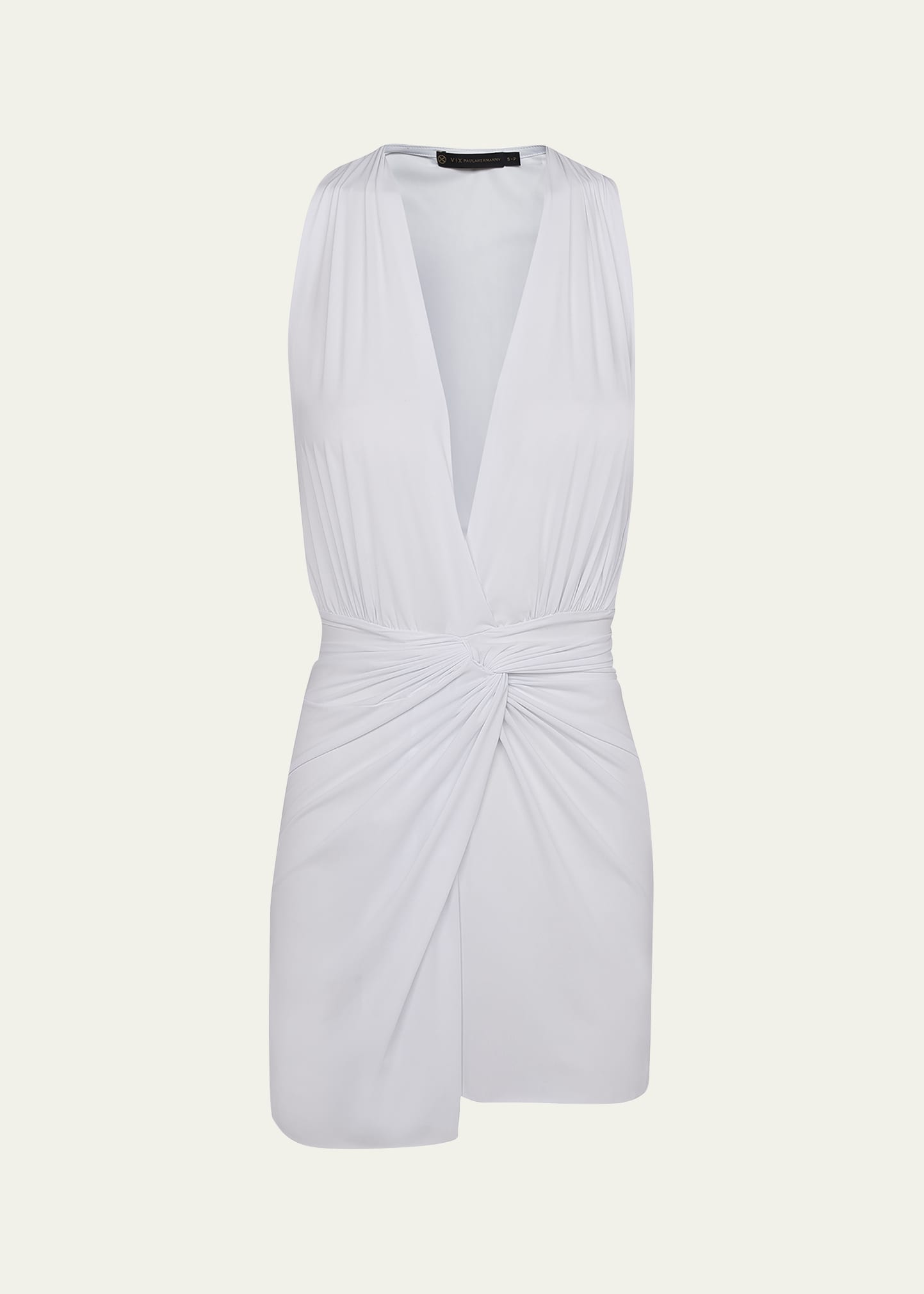 Vix Karina Coverup Mini Dress In White