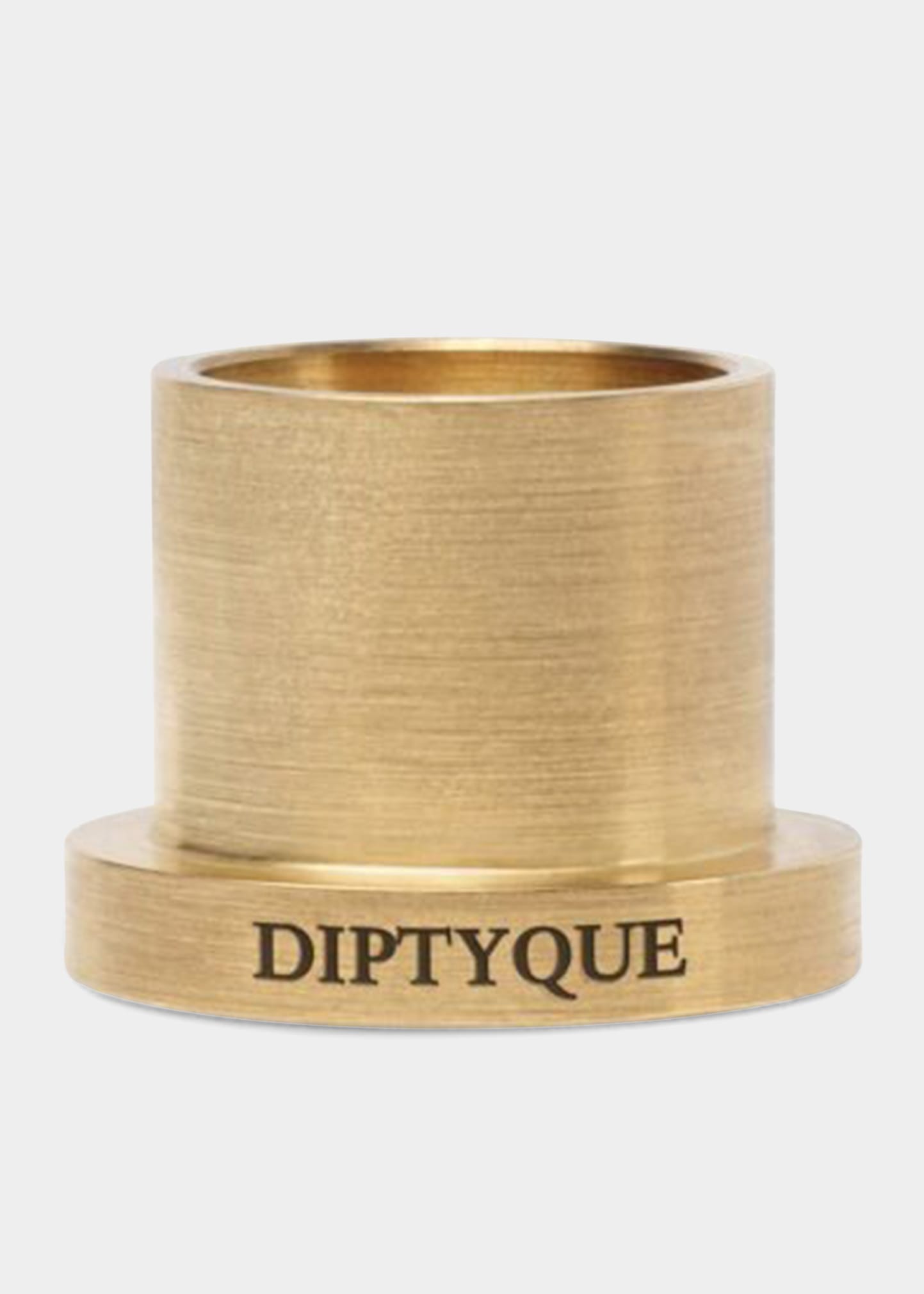 DIPTYQUE BRASS TAPER CANDLE HOLDER