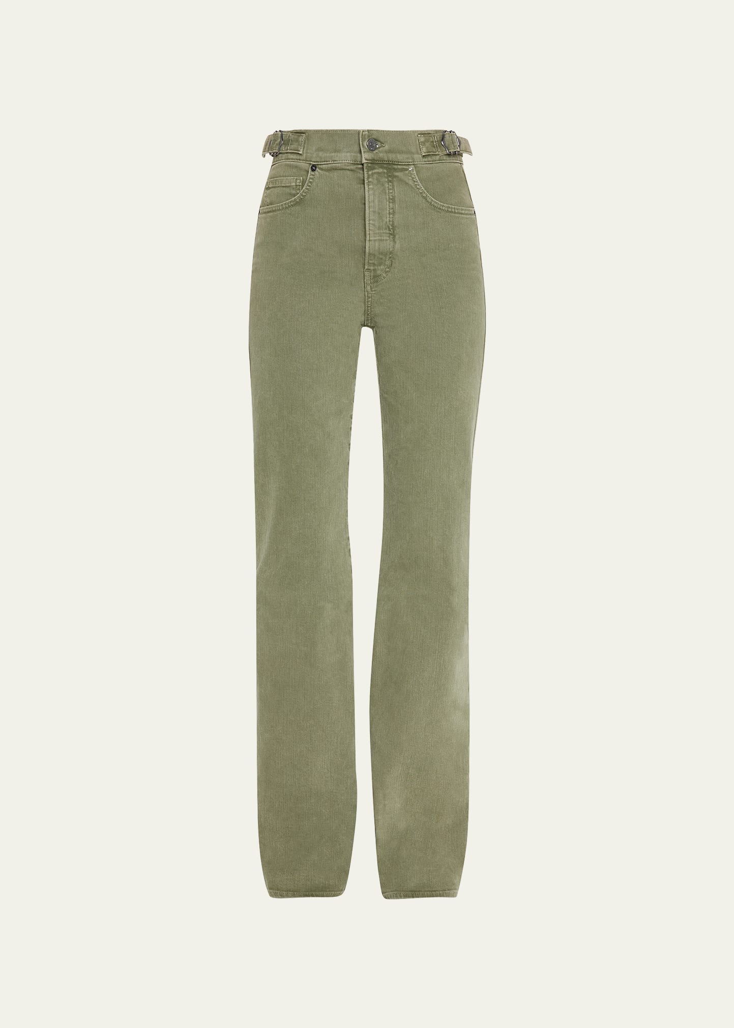 Crosbie Wide-Leg Jeans with Waist Tabs