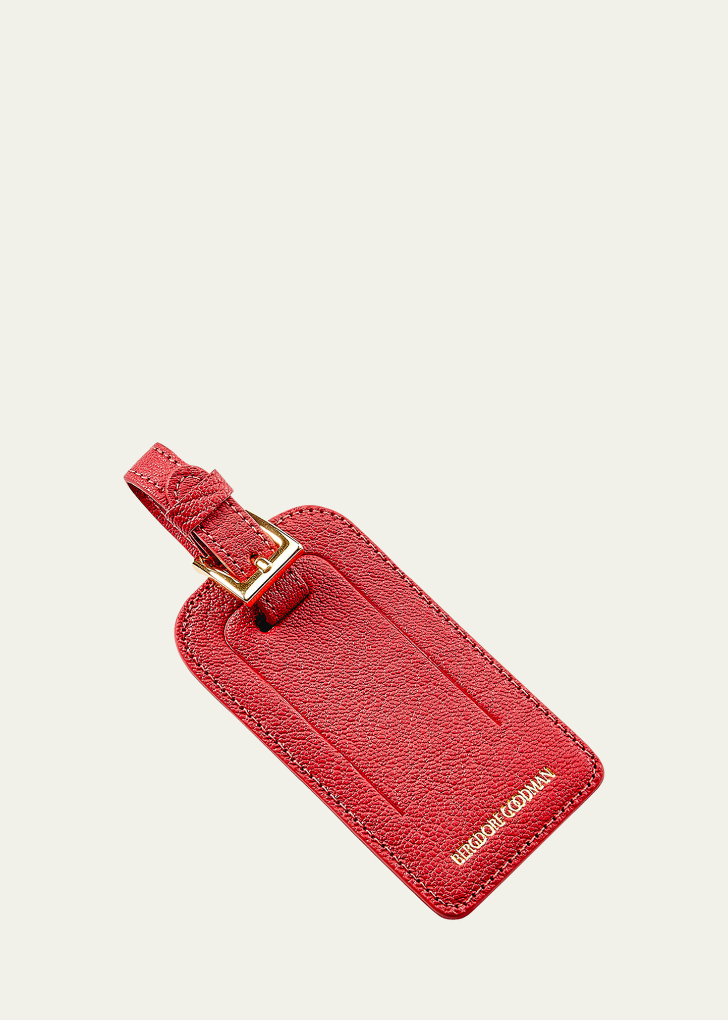 Bergdorf Goodman Logo Luggage Tag In Red