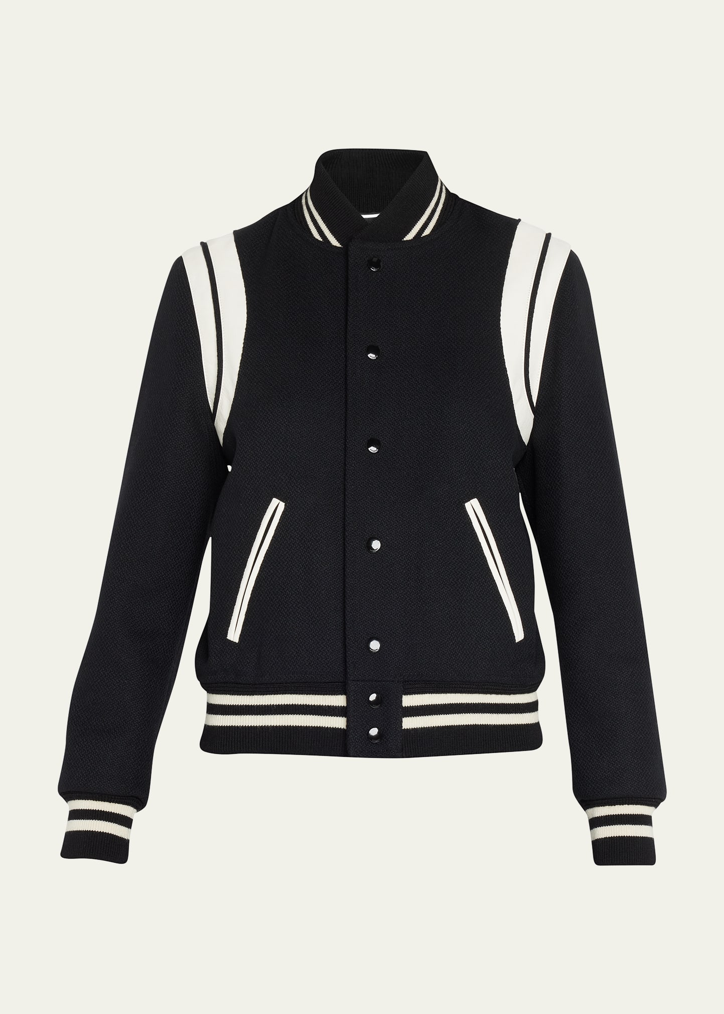 Saint Laurent Teddy Jacket In Natural