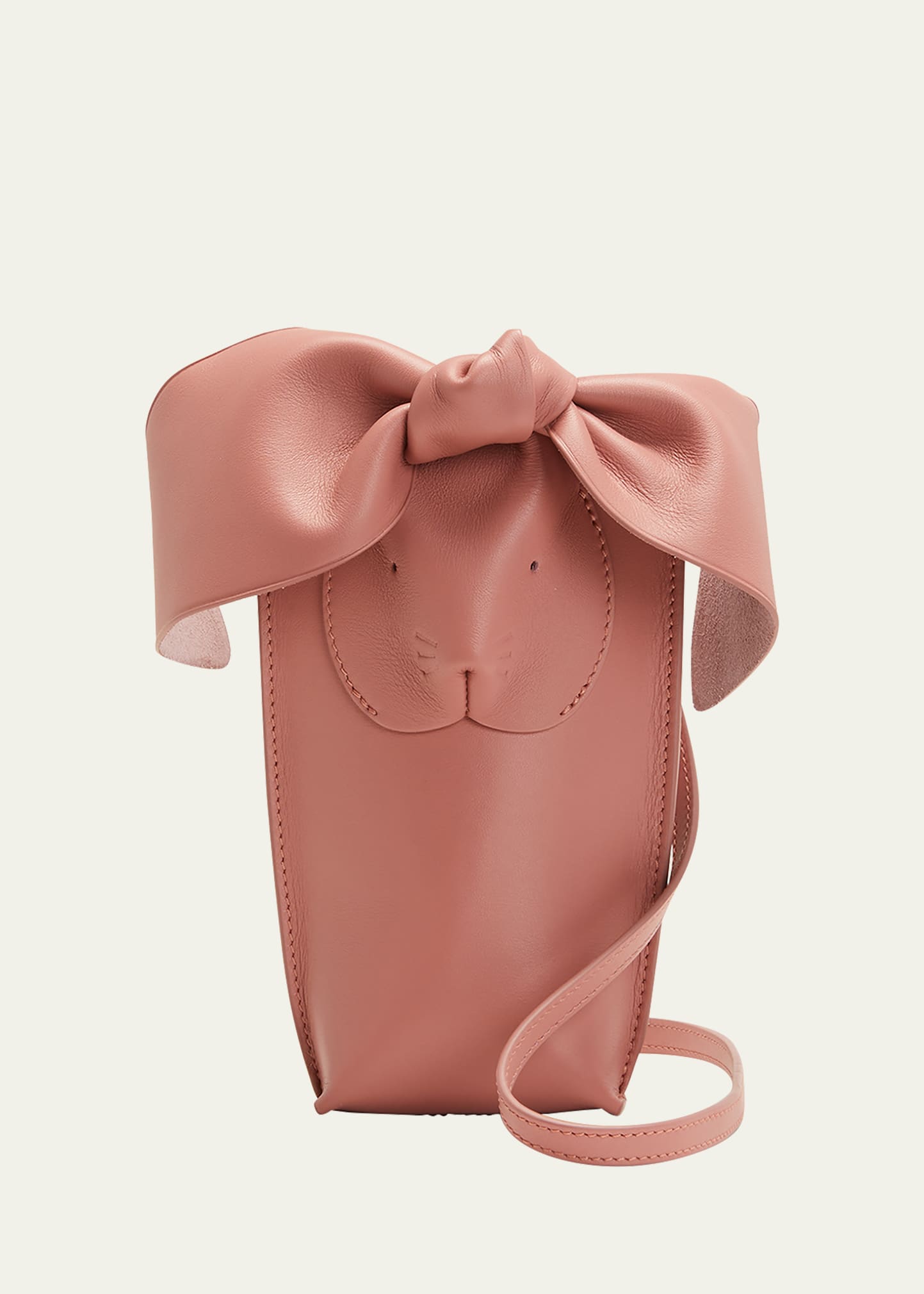 Loewe + Bunny Mini Raffia Shoulder Bag