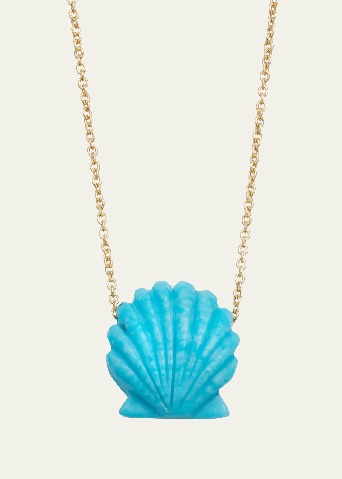 Turquoise Concha Shell Necklace