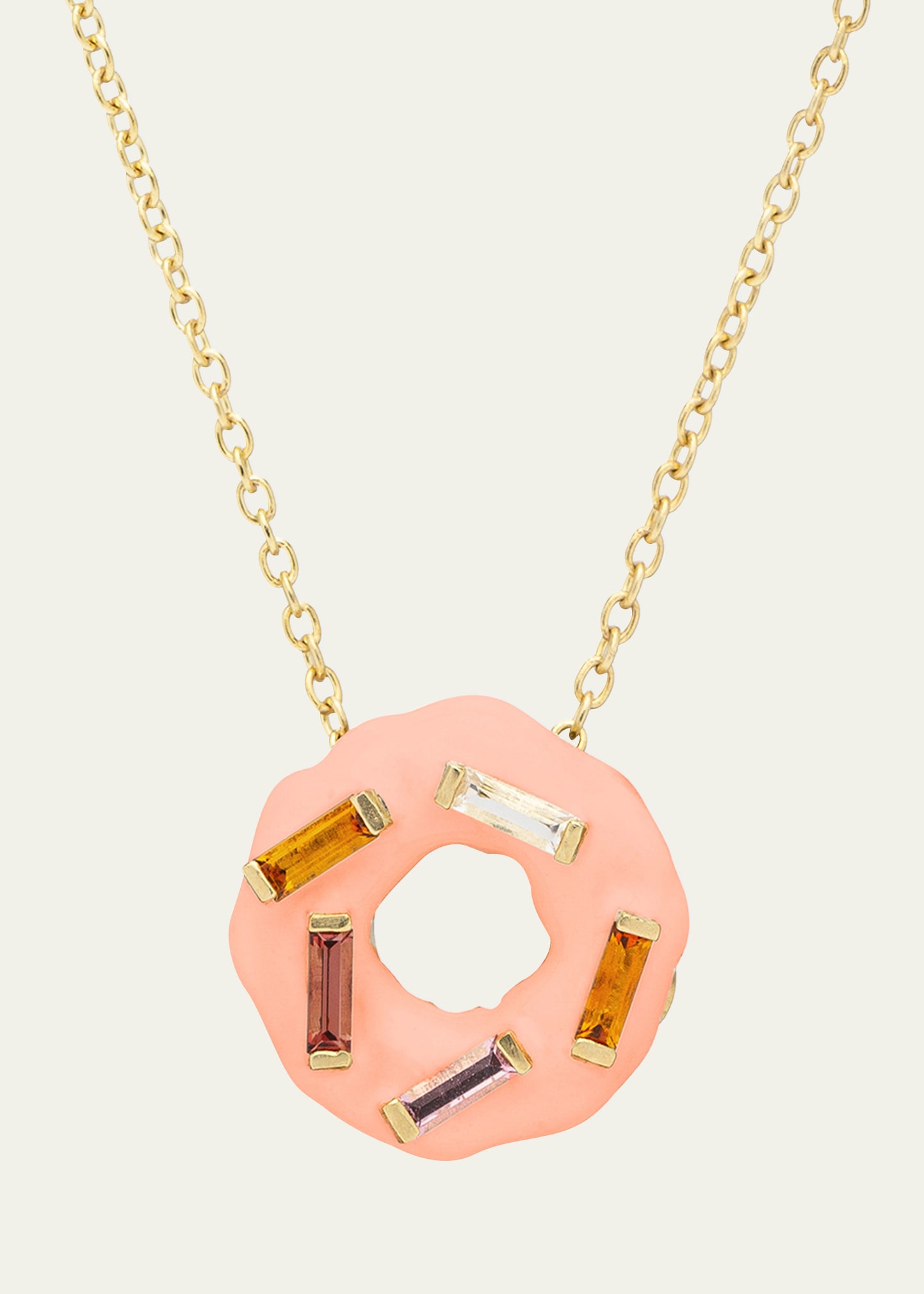 Donut with Sprinkles Necklace