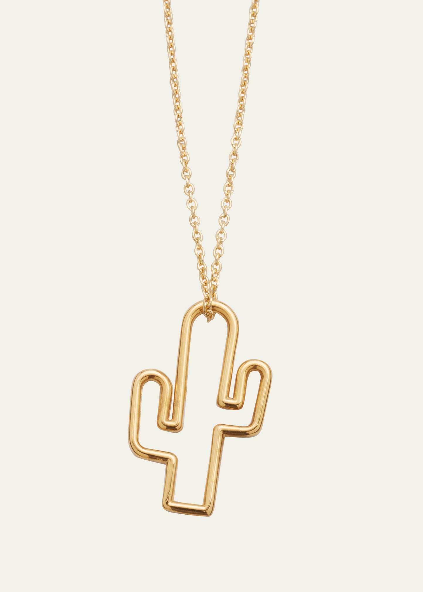 Cactus Necklace in 9K Gold