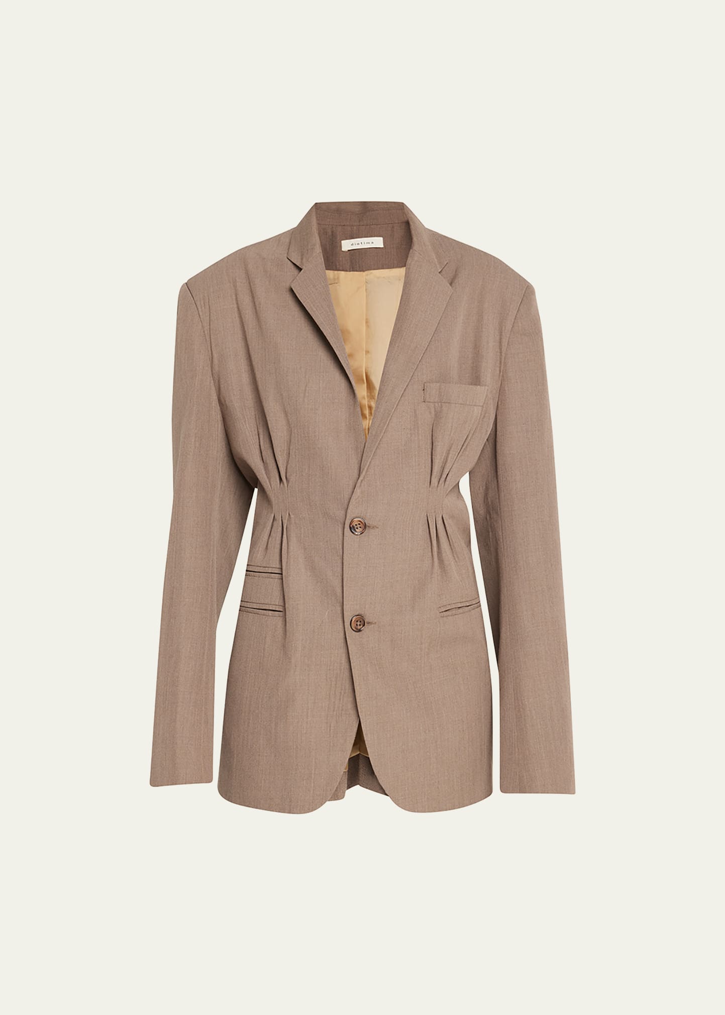 Cinched Wool Blazer