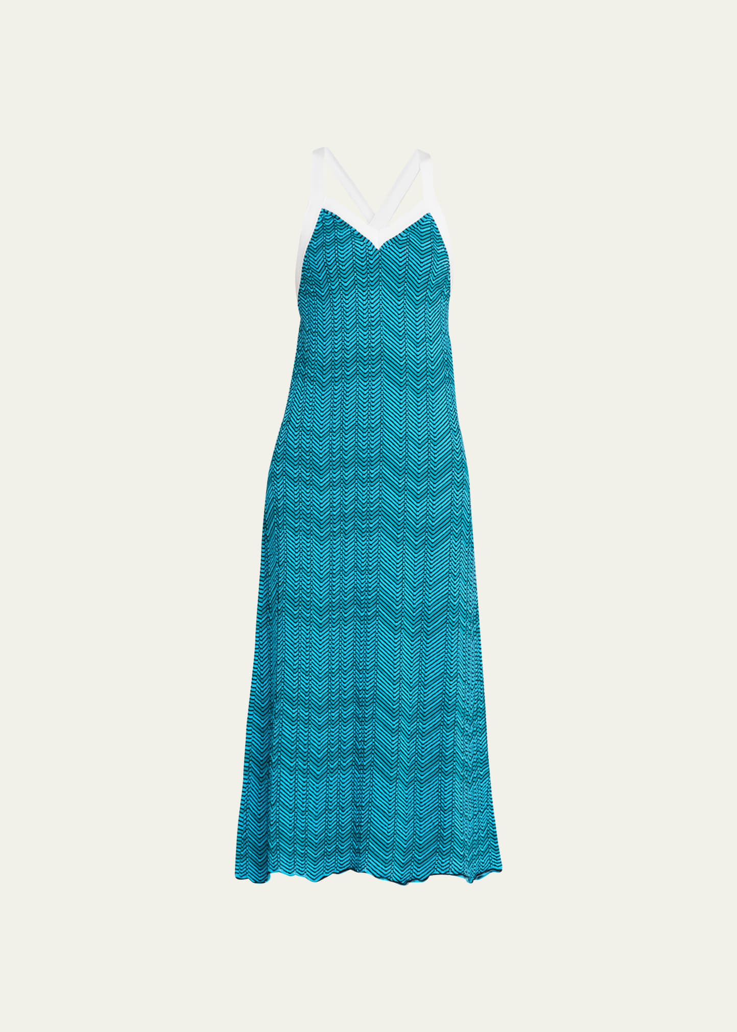 Palm Knit CrissCross Wool Midi Dress