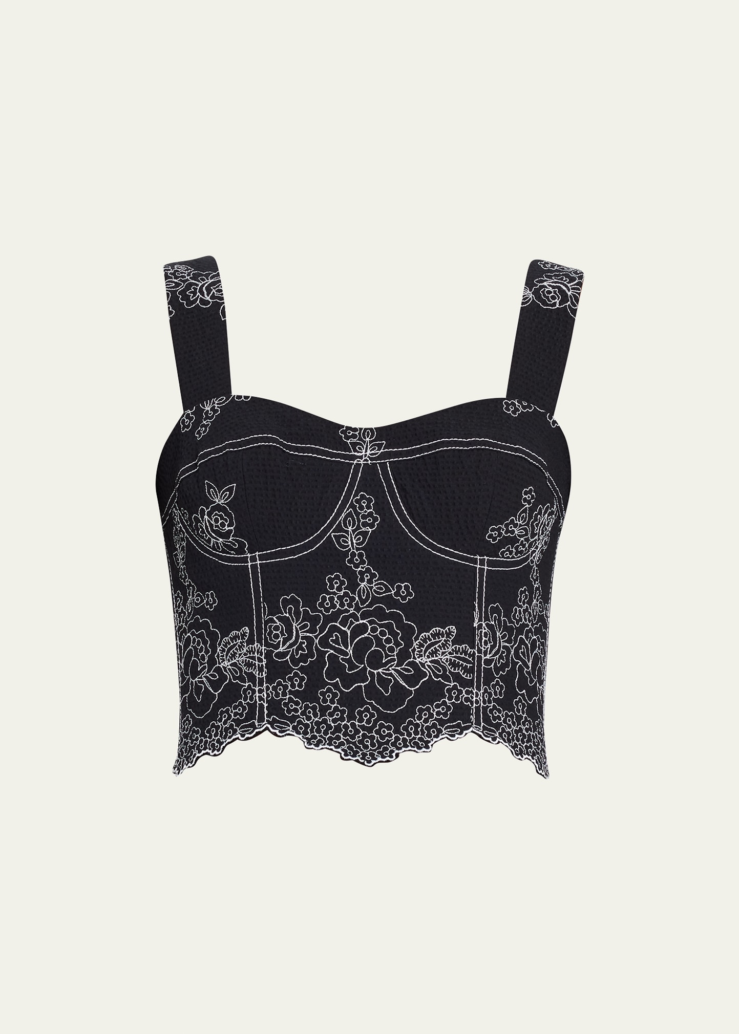 Embroidered Bra Top