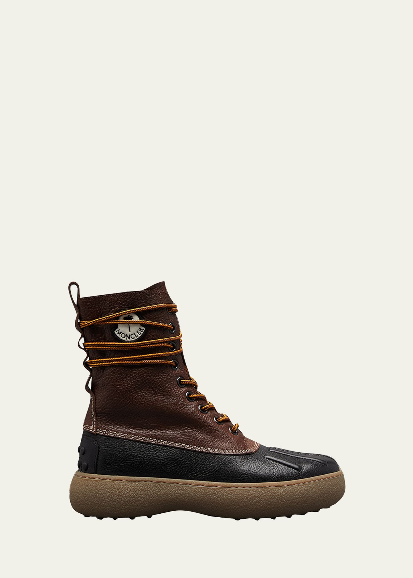 Moncler Genius 8 Moncler Palm Angels&reg; X Tod's&reg; X Leather Duck Boots In Brown