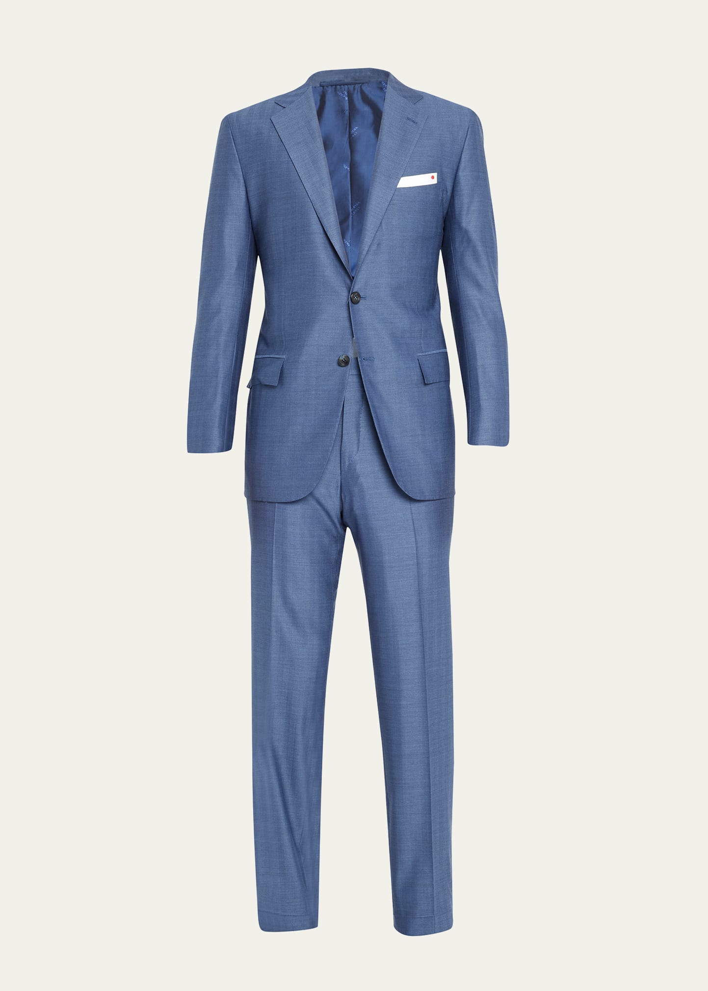 Men's Wool-Cashmere Herringbone Suit