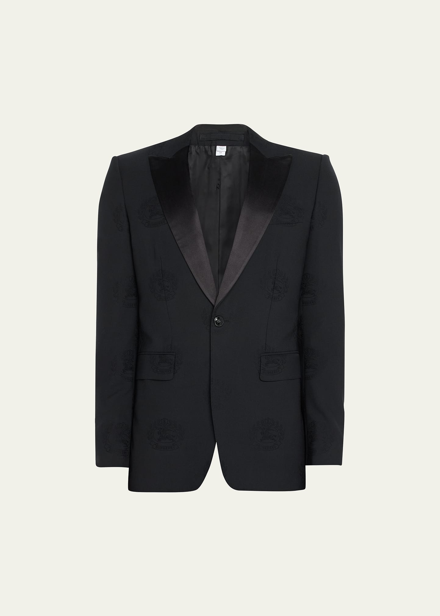 Burberry Tailored Tuxedo Jacket Edinburgh In Black Ip Design