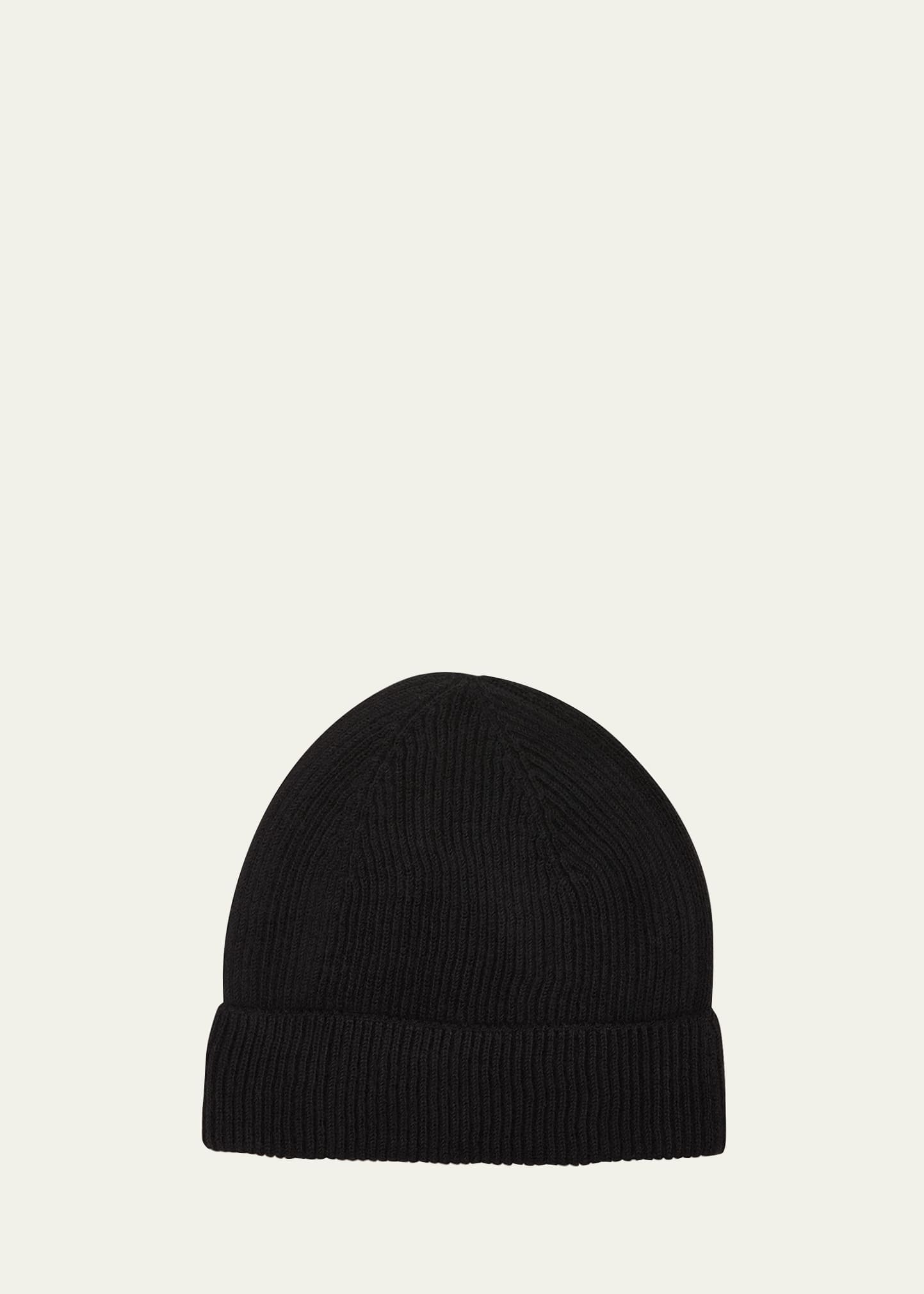 Handvaerk Men's Alpaca Beanie Hat In Black