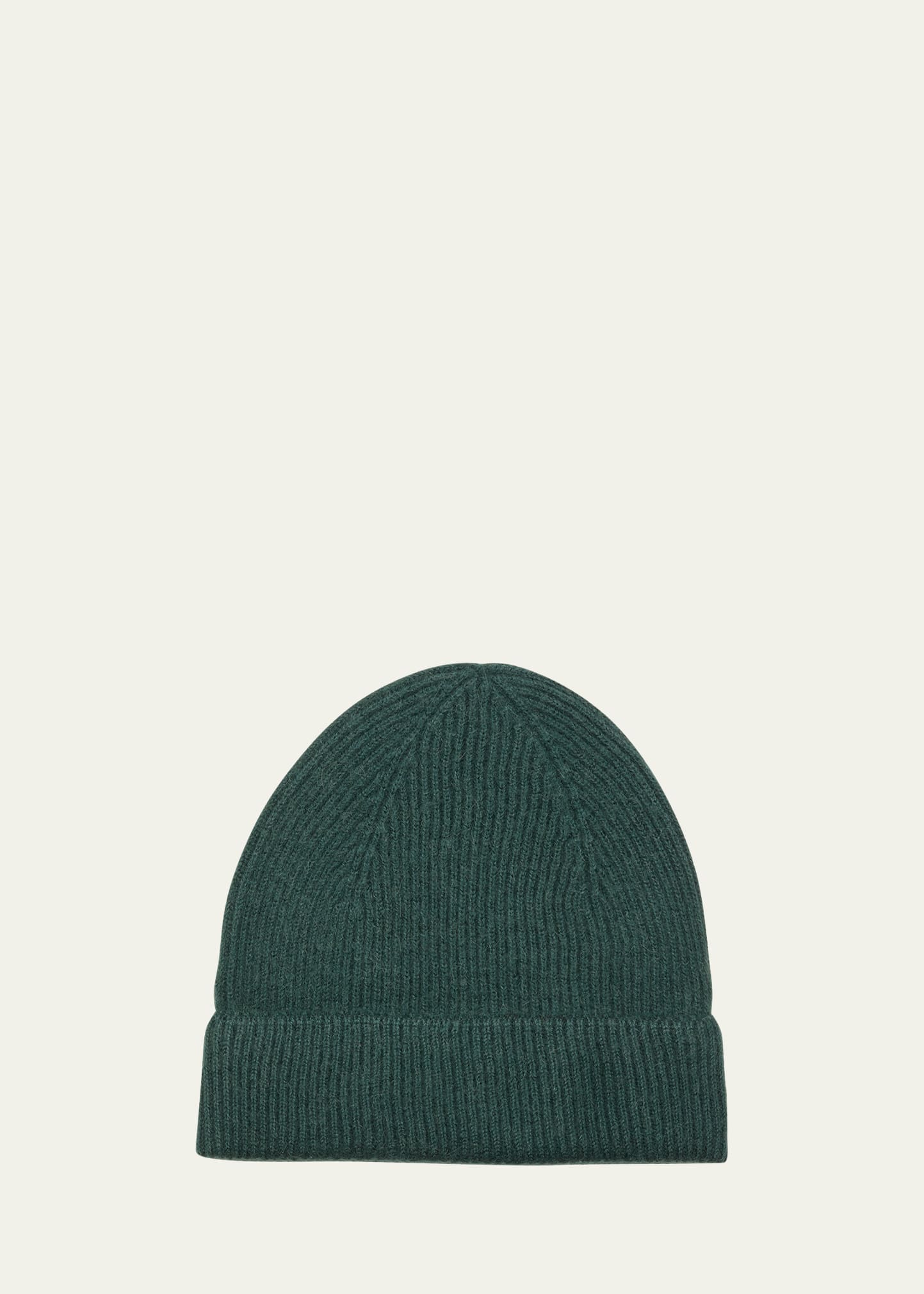 Handvaerk Men's Alpaca Beanie Hat In Forest Green