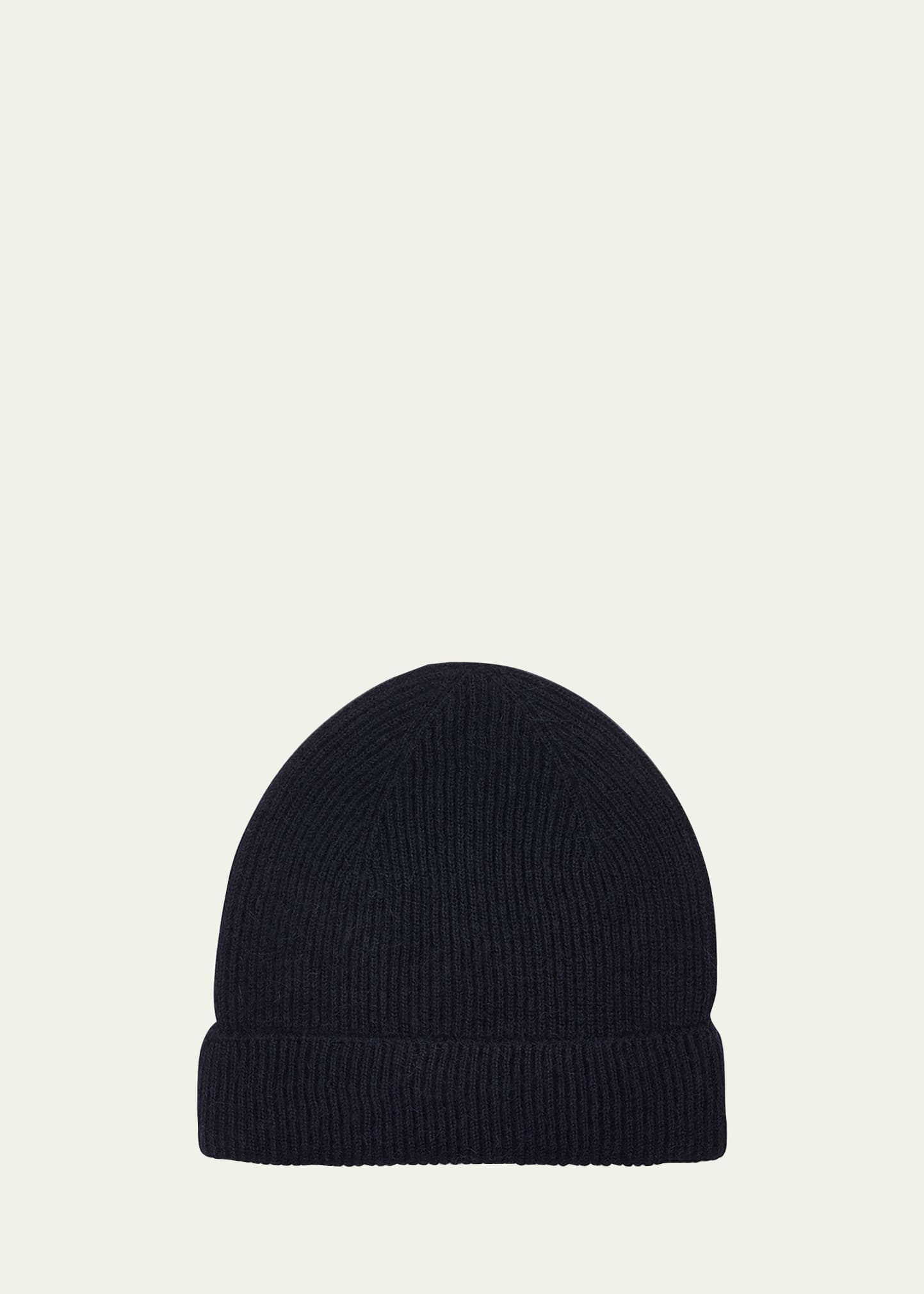 Handvaerk Men's Alpaca Beanie Hat In Dark Navy