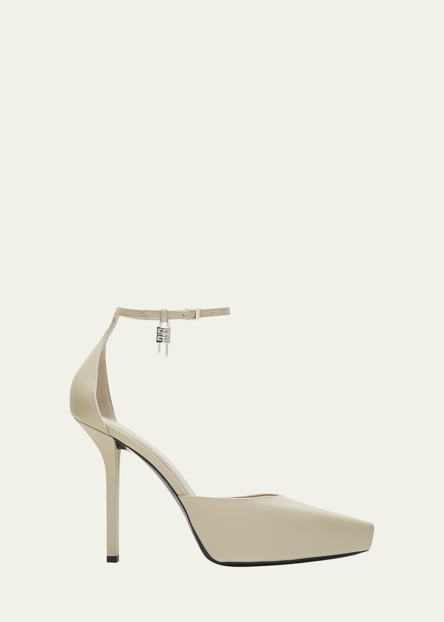 Givenchy G-lock Pointed Toe Platform Pump In Natural Beige