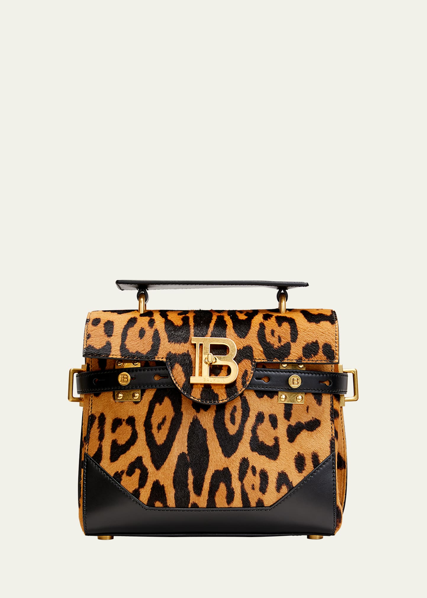 BBuzz 23 Leopard Calf Hair Crossbody Bag