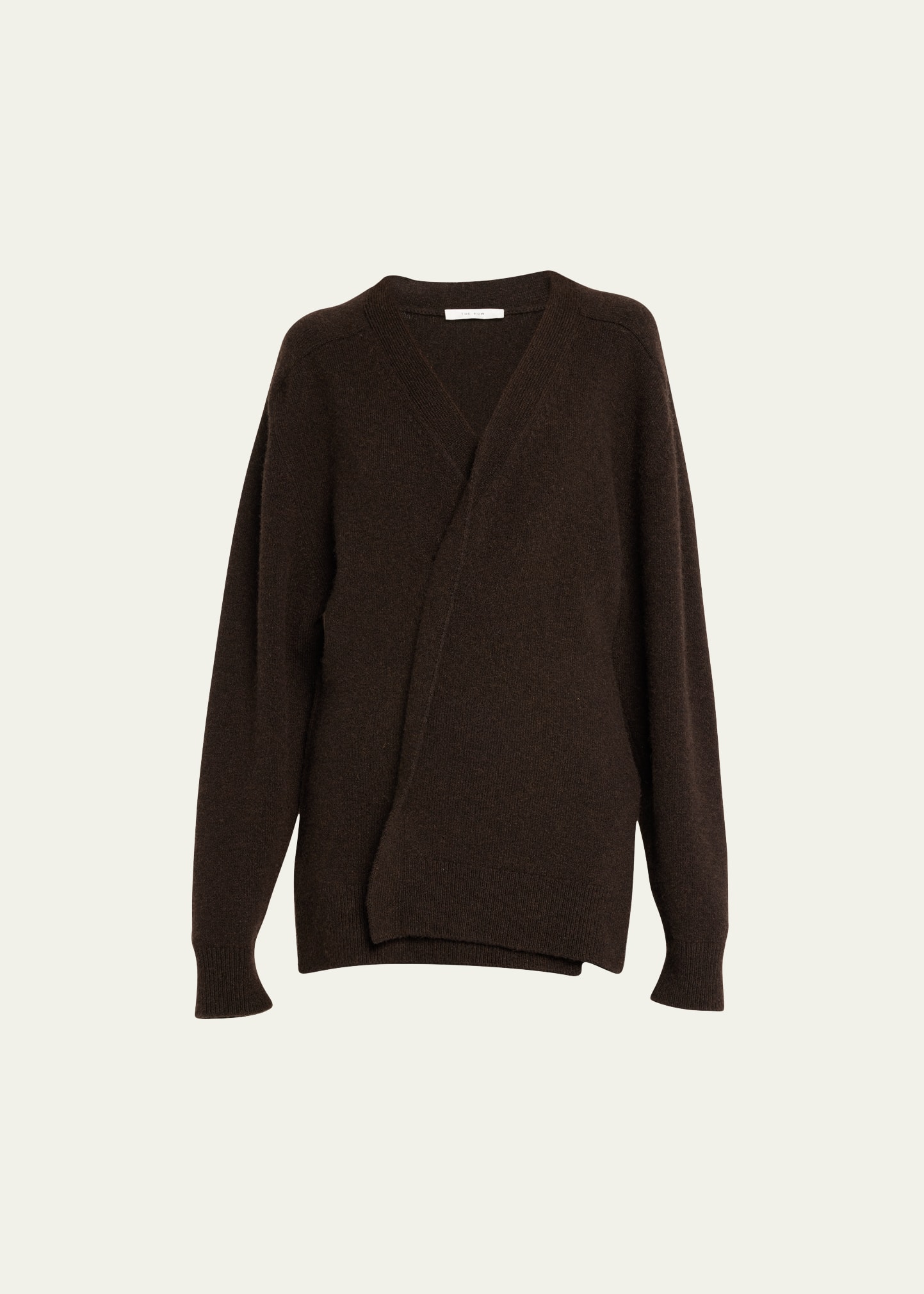 The Row Eulogio Cashmere Sweater In Smokey Brown
