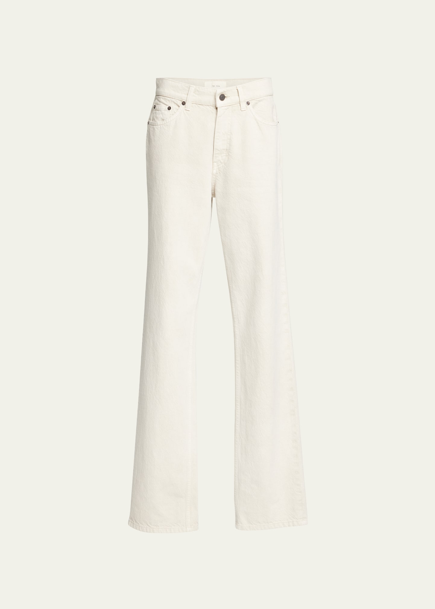 The Row Carlton Straight-leg Jeans In Ecru