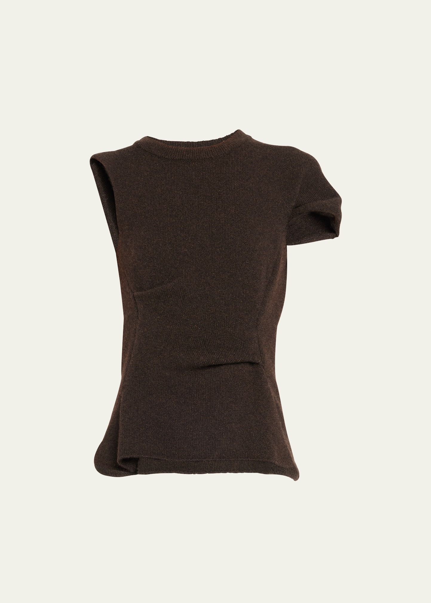 THE ROW CHARLISE CASHMERE ASYMMETRIC TOP