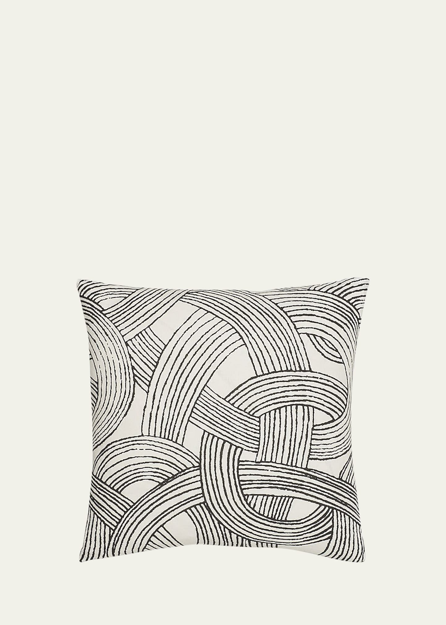 Schumacher Freeform 20" Pillow In Black