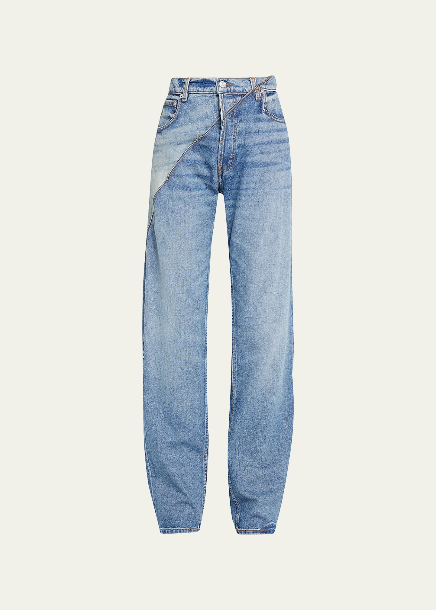 EB DENIM Gemini Tapered Zip Detail Jeans