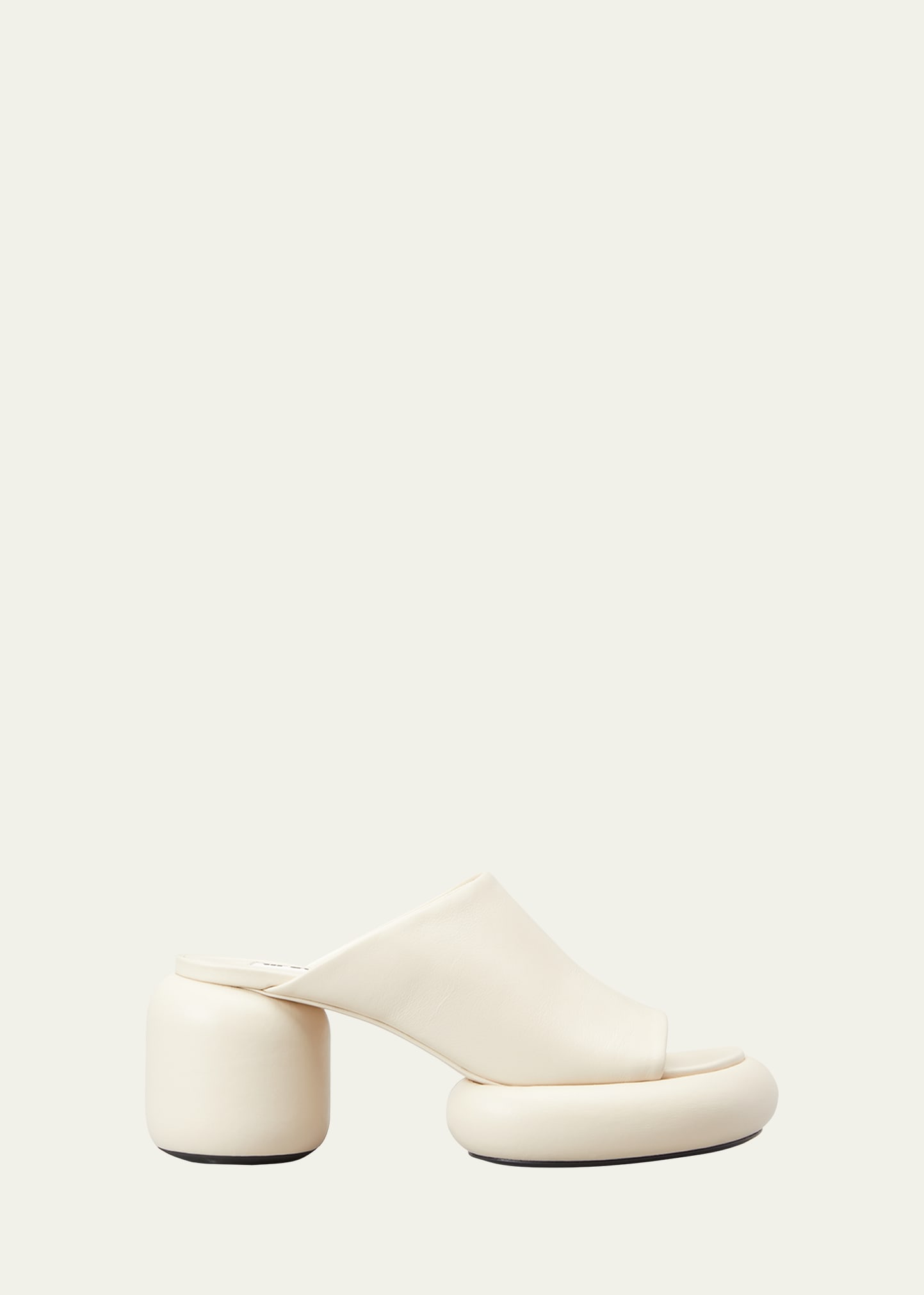 Jil Sander Block-heel Slip-on Mules In Toile