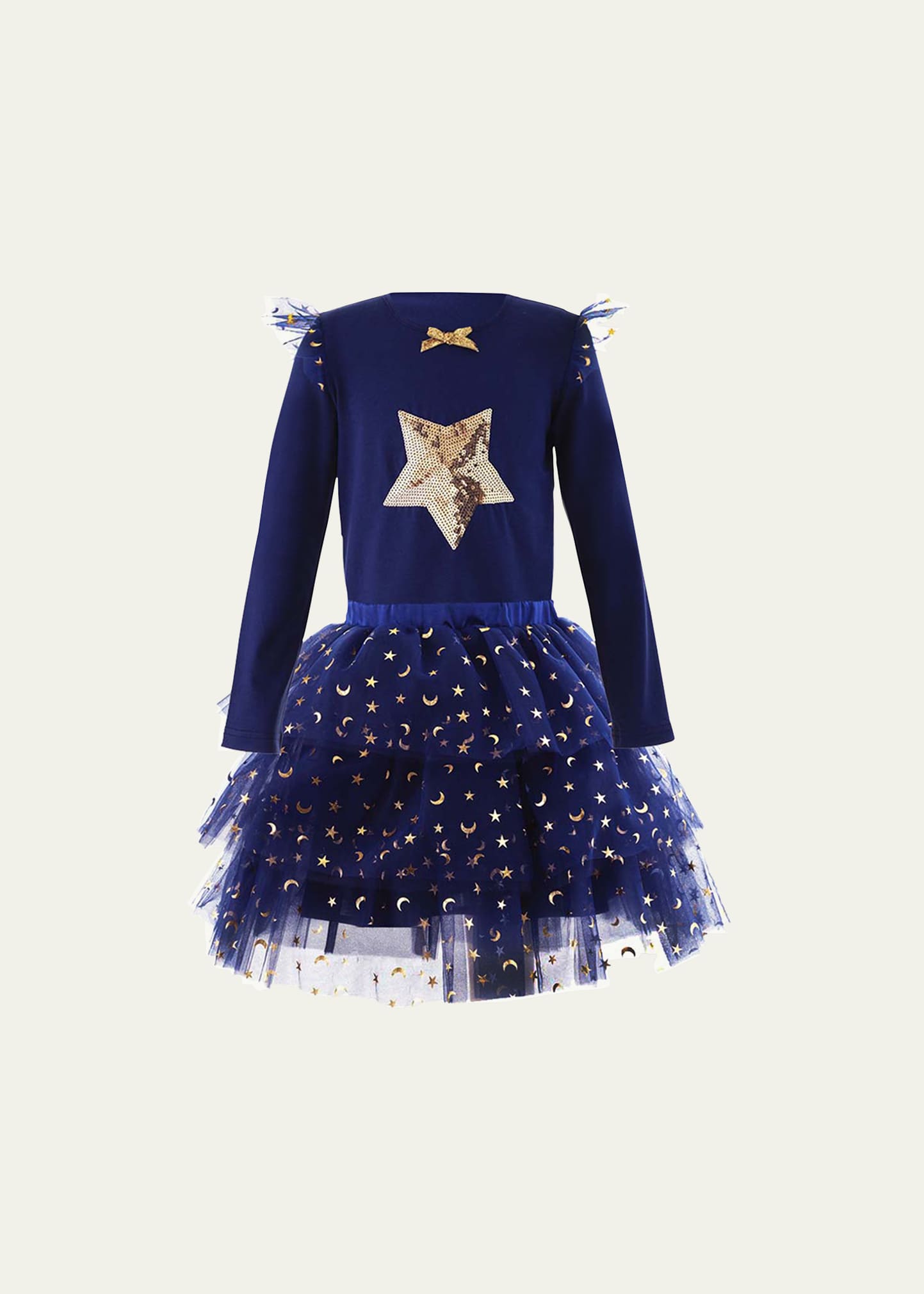 Girl's Embellished Star Top & Tutu Set, Size 2-10
