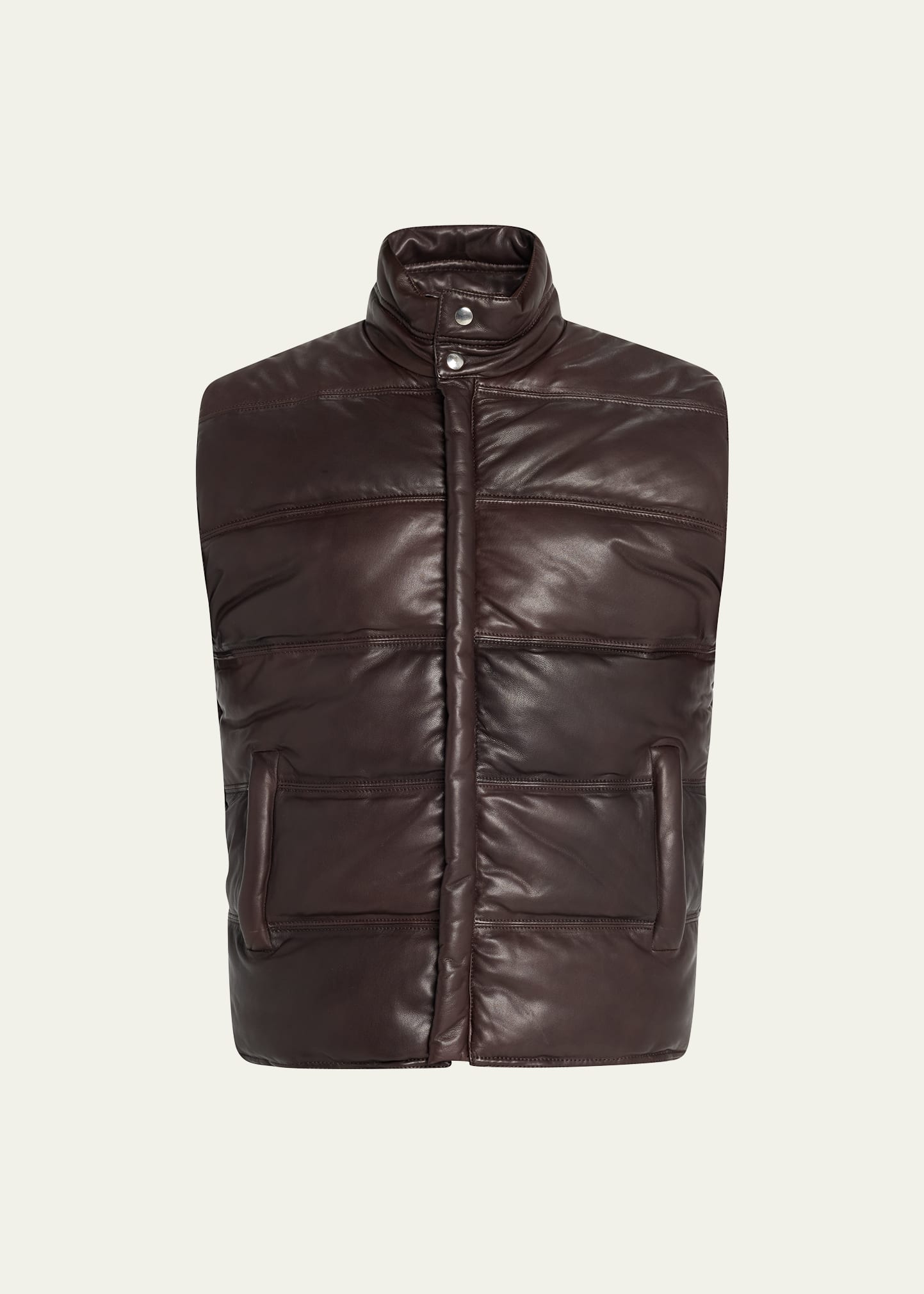 Men's Cormac Leather Puffer Vest