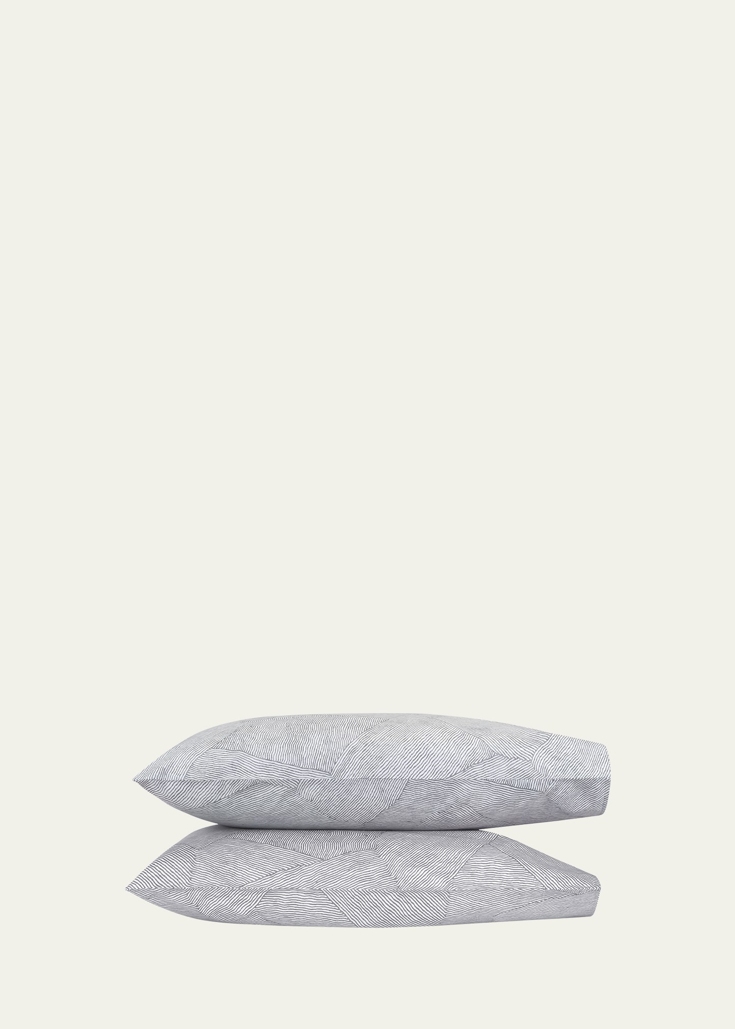 Matouk Burnett Standard Pillowcase, Pair In Nickel